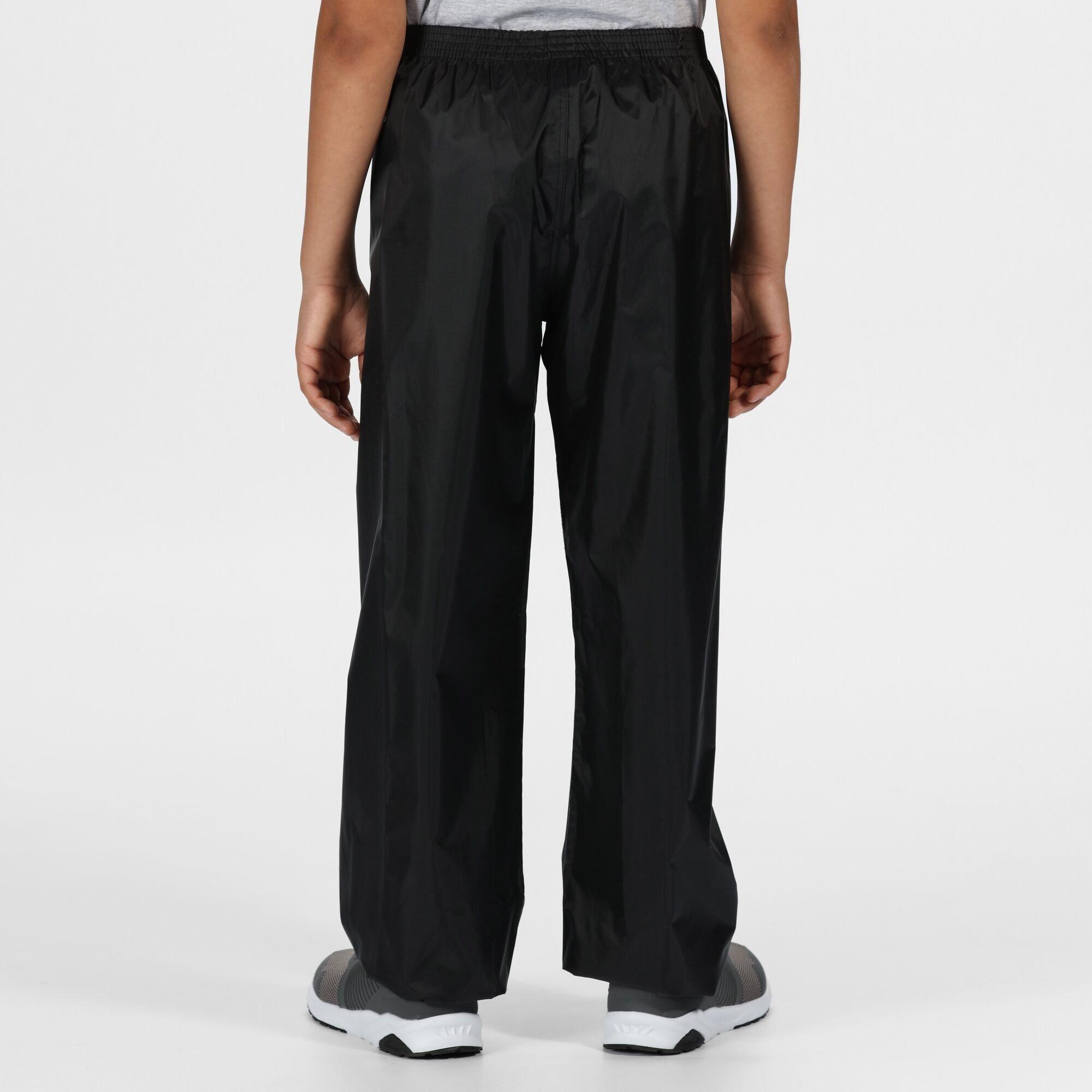 Black - Regatta - Kids Stormbreak  Waterproof Overtrouser - 13