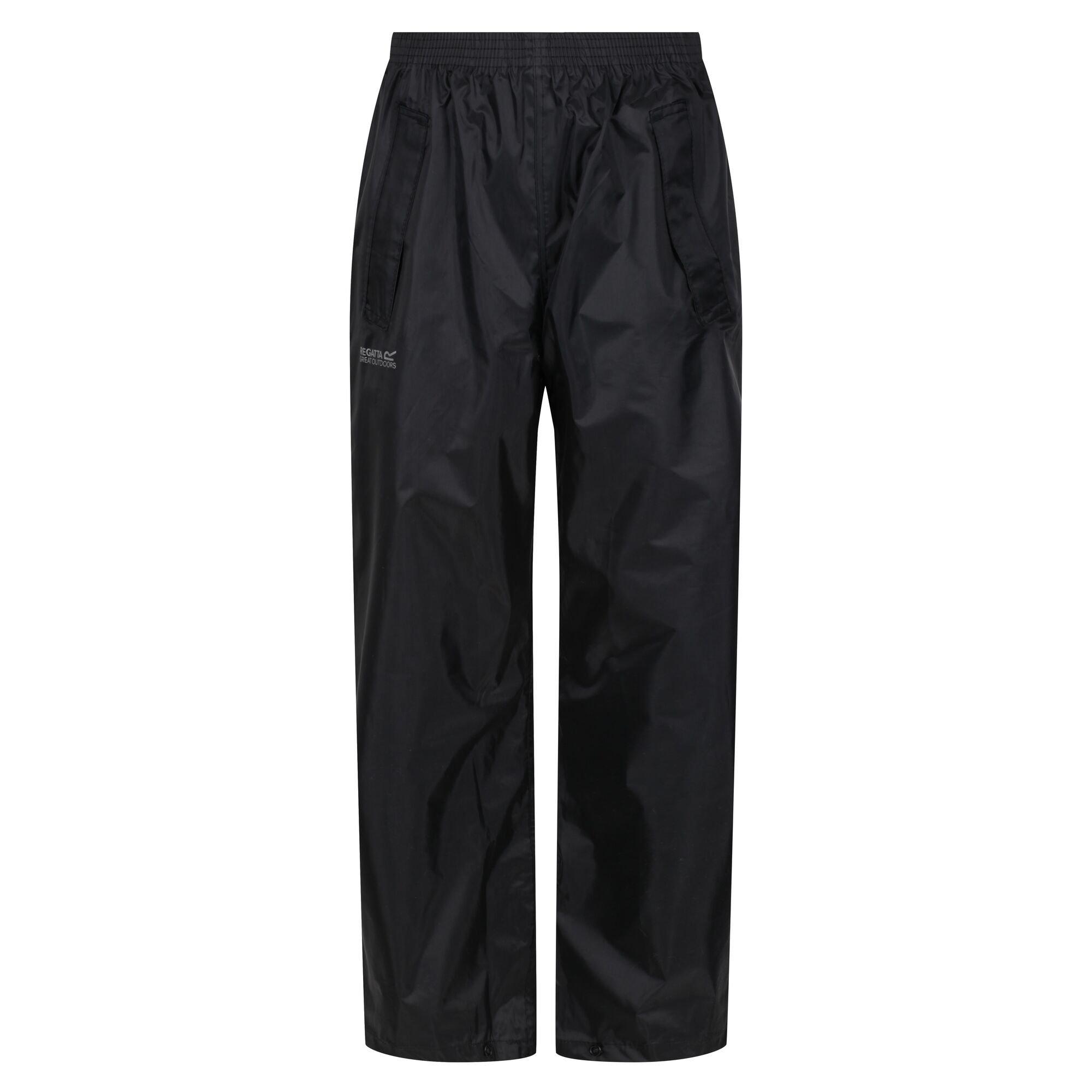 Black - Regatta - Kids Stormbreak  Waterproof Overtrouser - 5