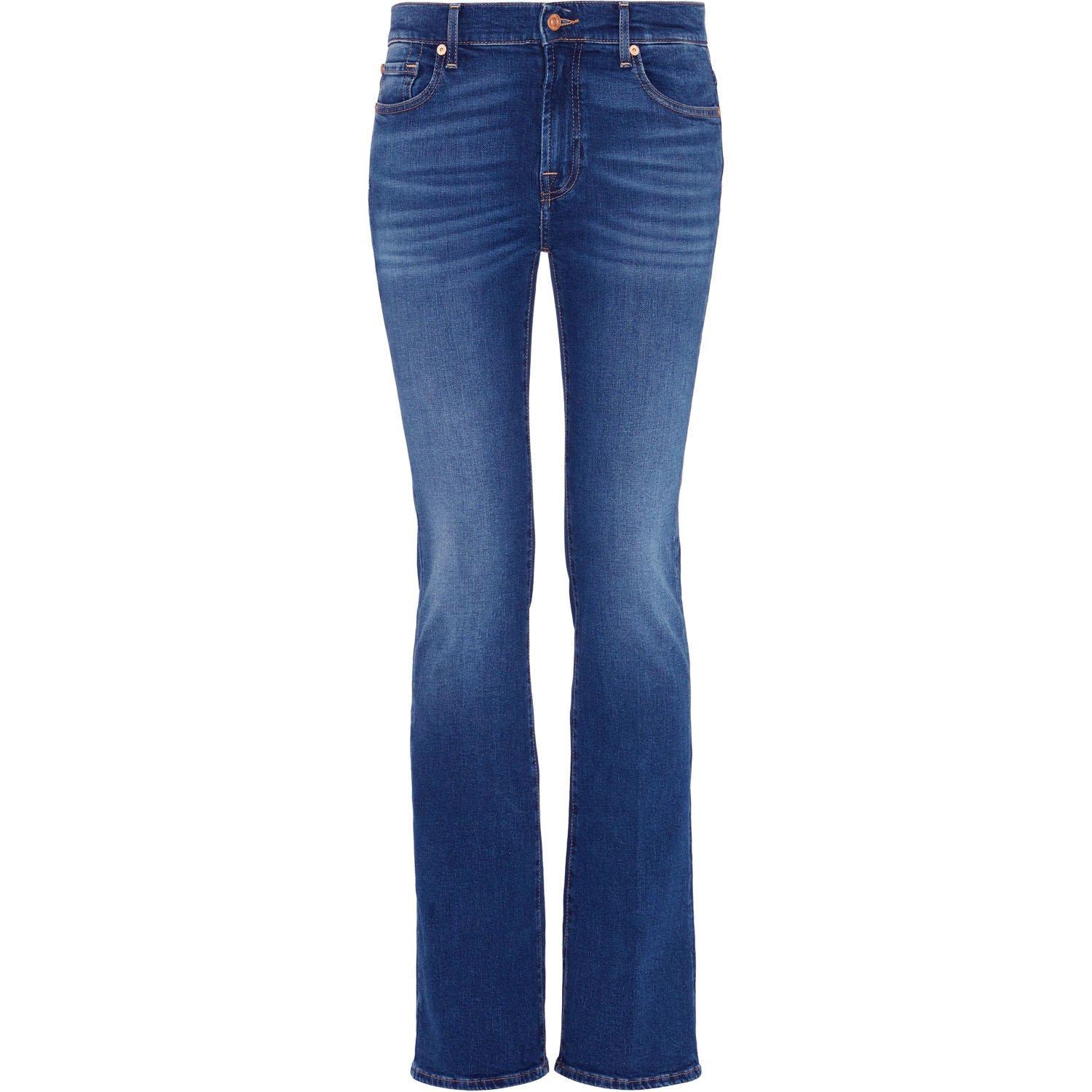 Mid Blue - 7 For All Mankind - Bootcut Jeans - 5
