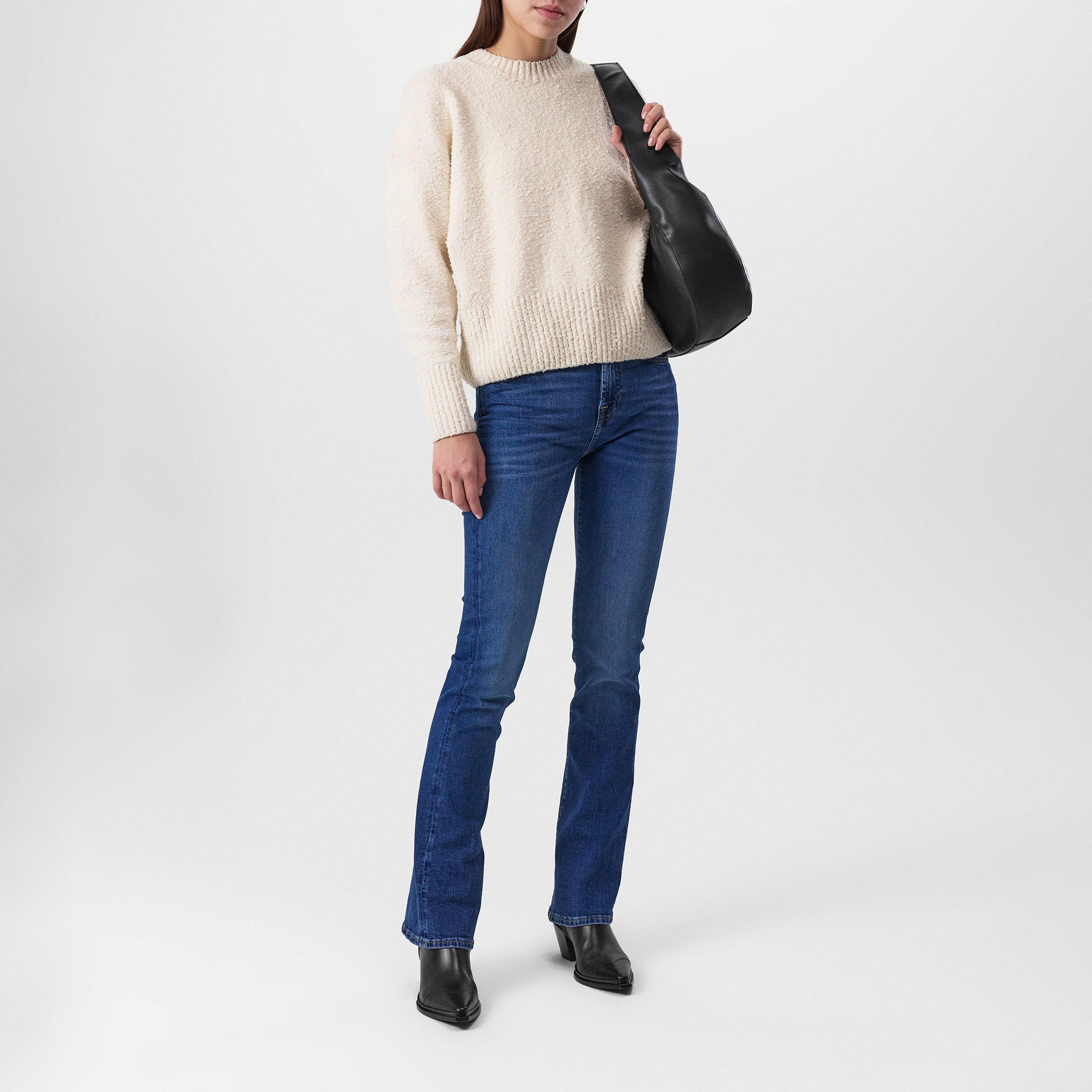 Mid Blue - 7 For All Mankind - Bootcut Jeans - 4