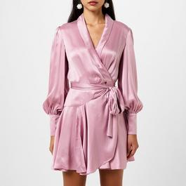 Zimmermann Silk Wrap Mini Dress