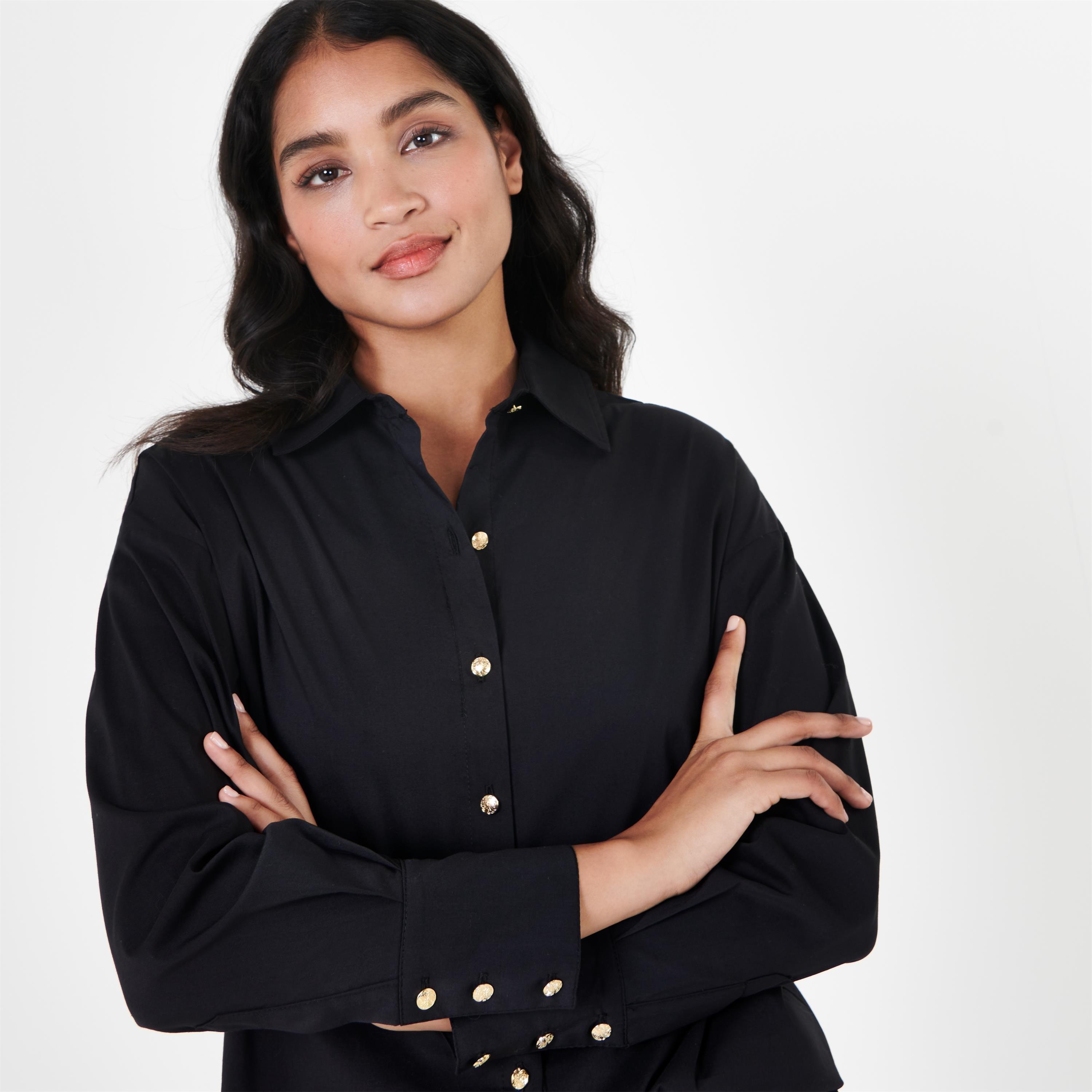 Biba Women's Branded Shirt - Black - 6 (2XS)