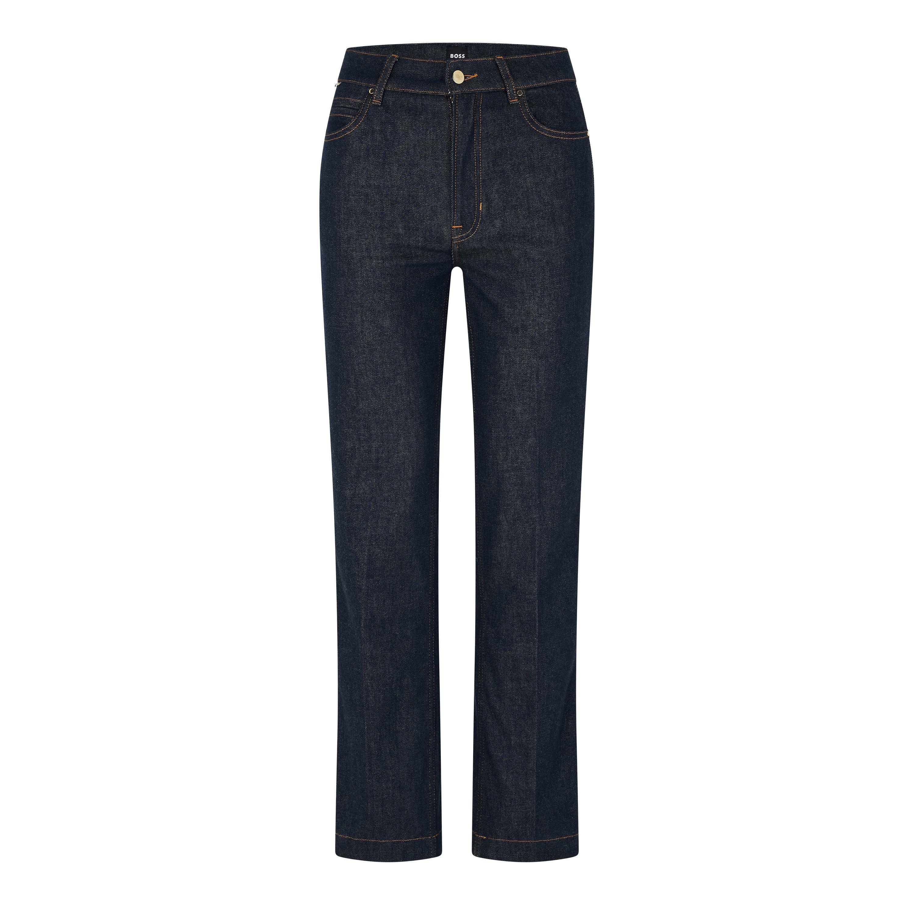 Boss Women's Ada Hr Straight Leg Jeans - Blue - 27 L32