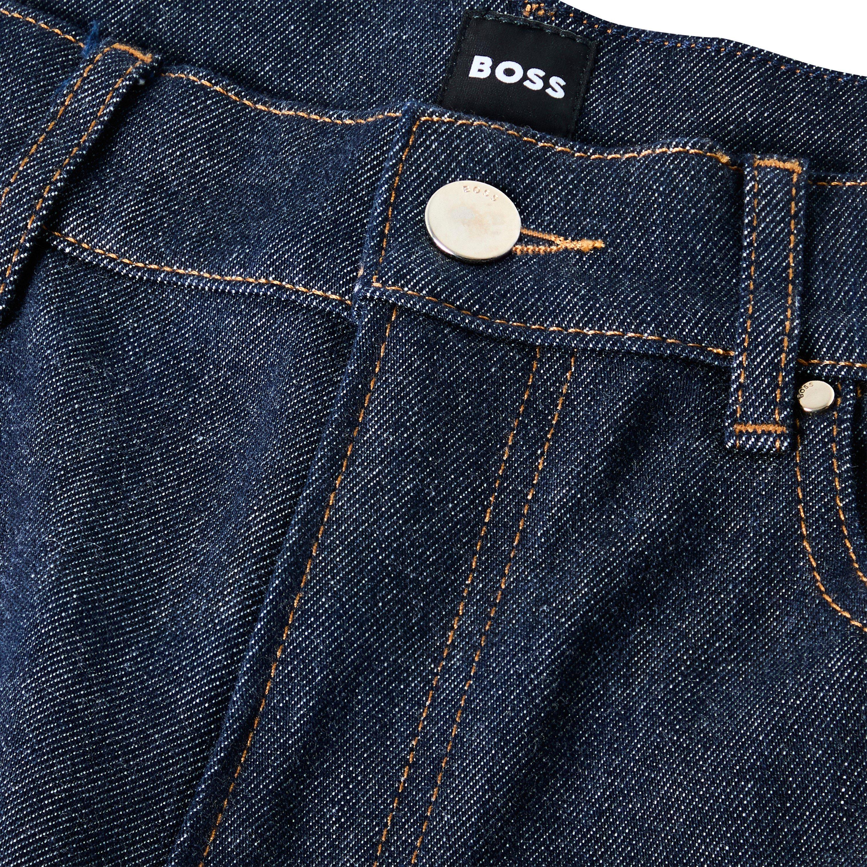 Blue - Boss - Women's Ada Hr Straight Leg Jeans - 3