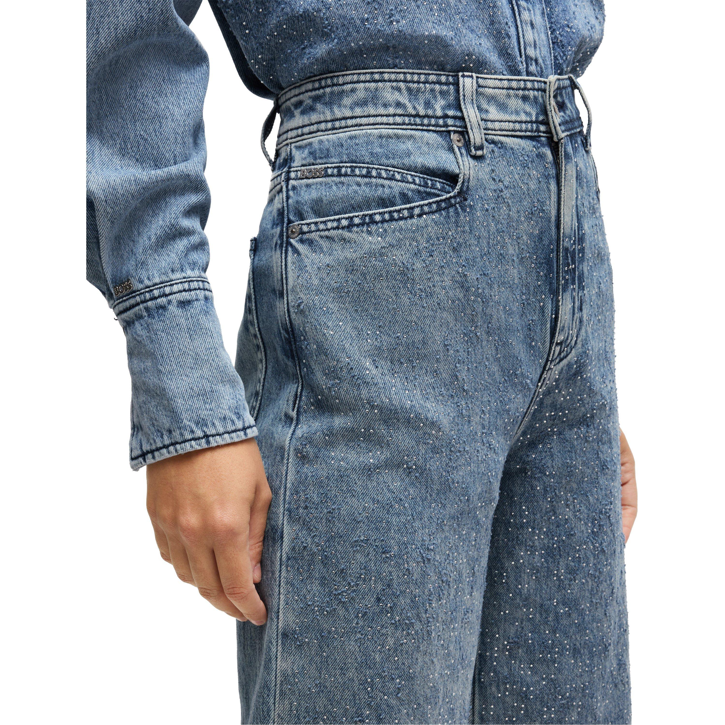 Dark Blue - Boss - Women's C Marlene Hr Slim Fit Jeans - 4