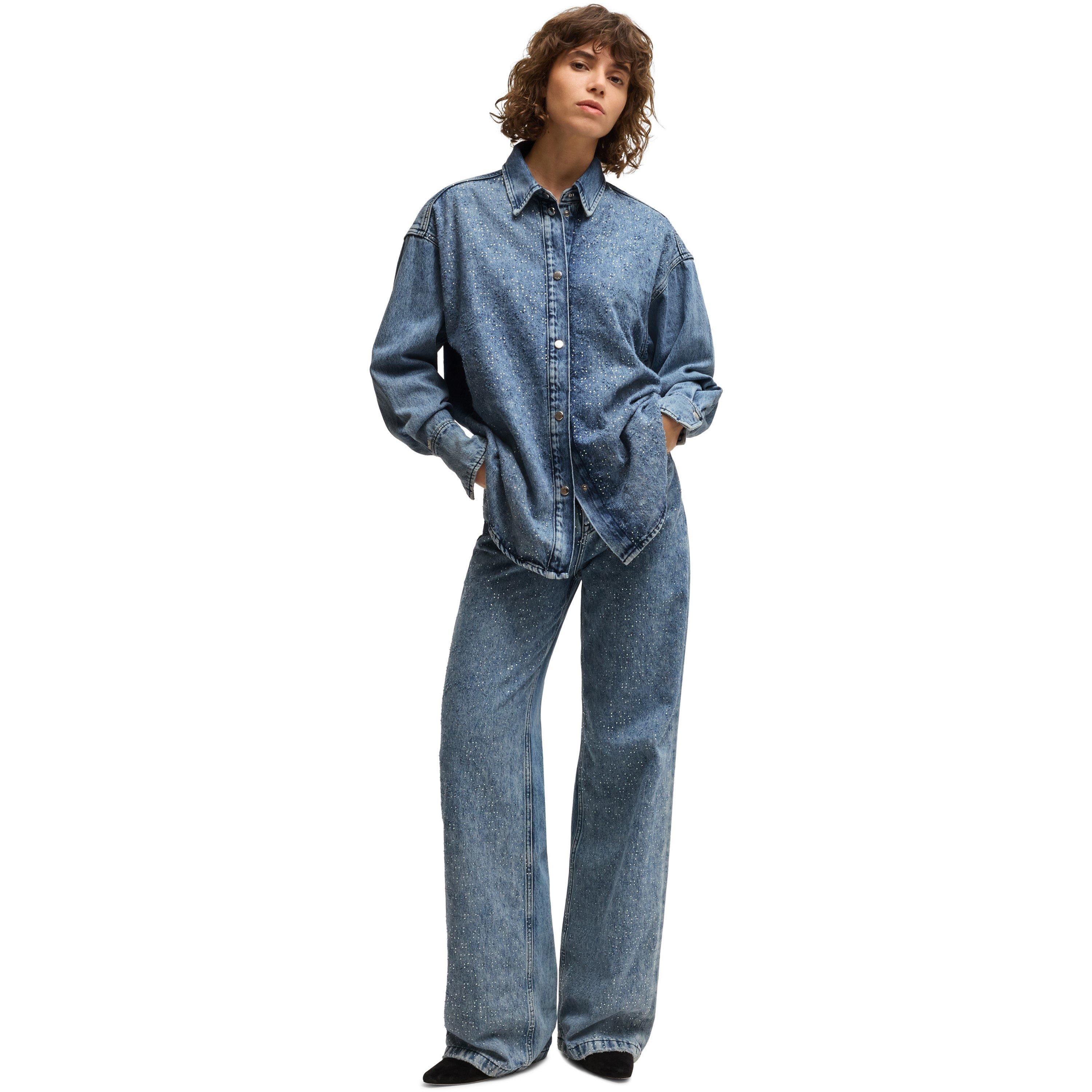 Dark Blue - Boss - Women's C Marlene Hr Slim Fit Jeans - 5