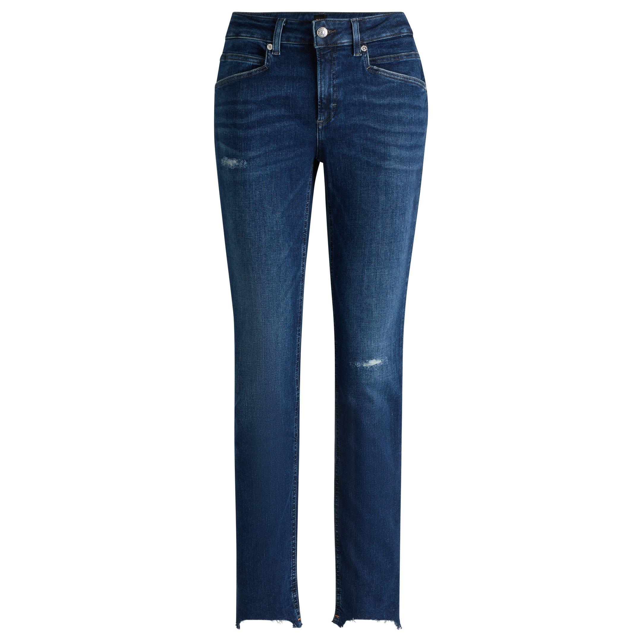 Boss Women's Jackie Slim Fit Jeans - Dark Blue - 27 L32