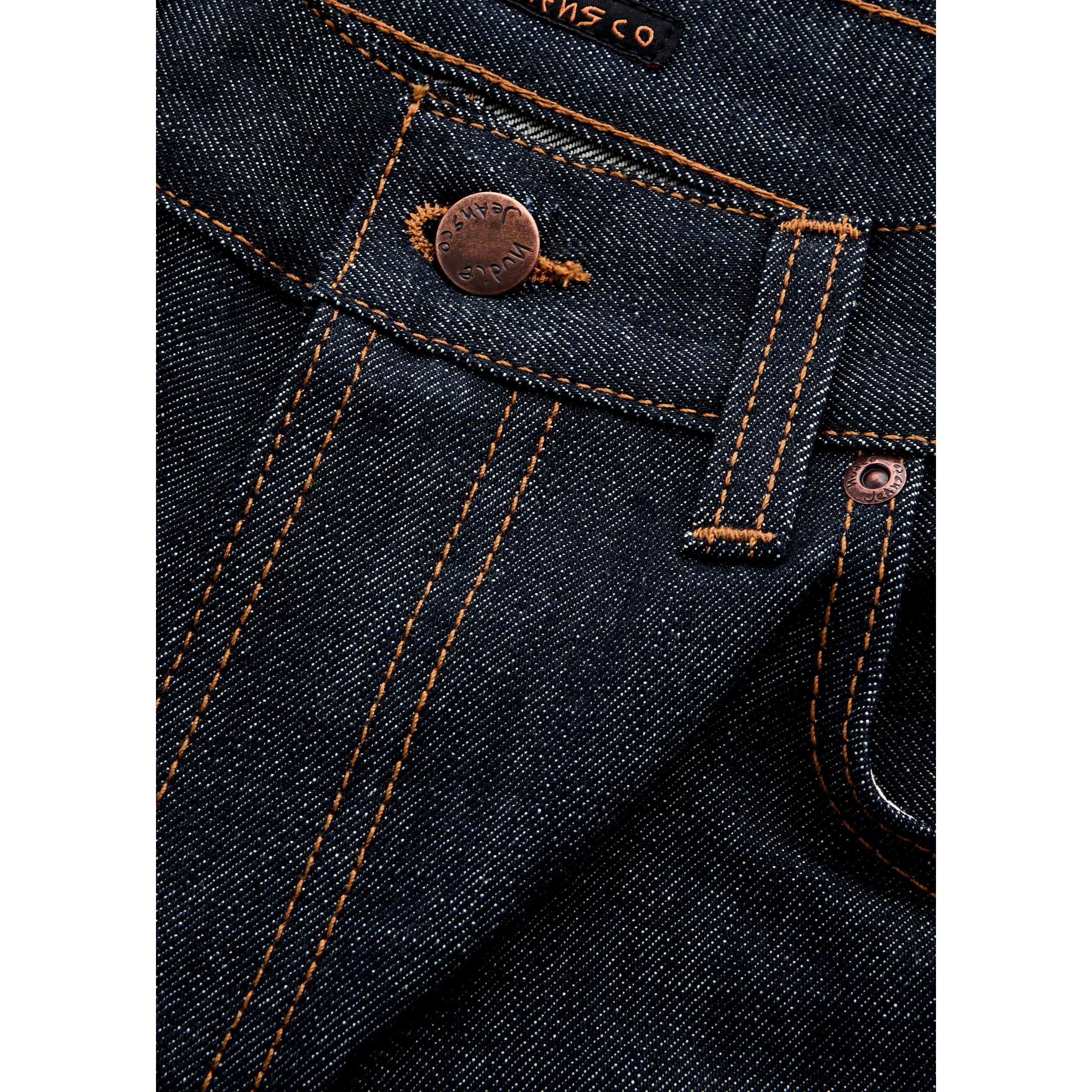 INDIGO - Nudie Jeans - Men's Gritty Jackson Cotton Straight Leg Jeans - 4