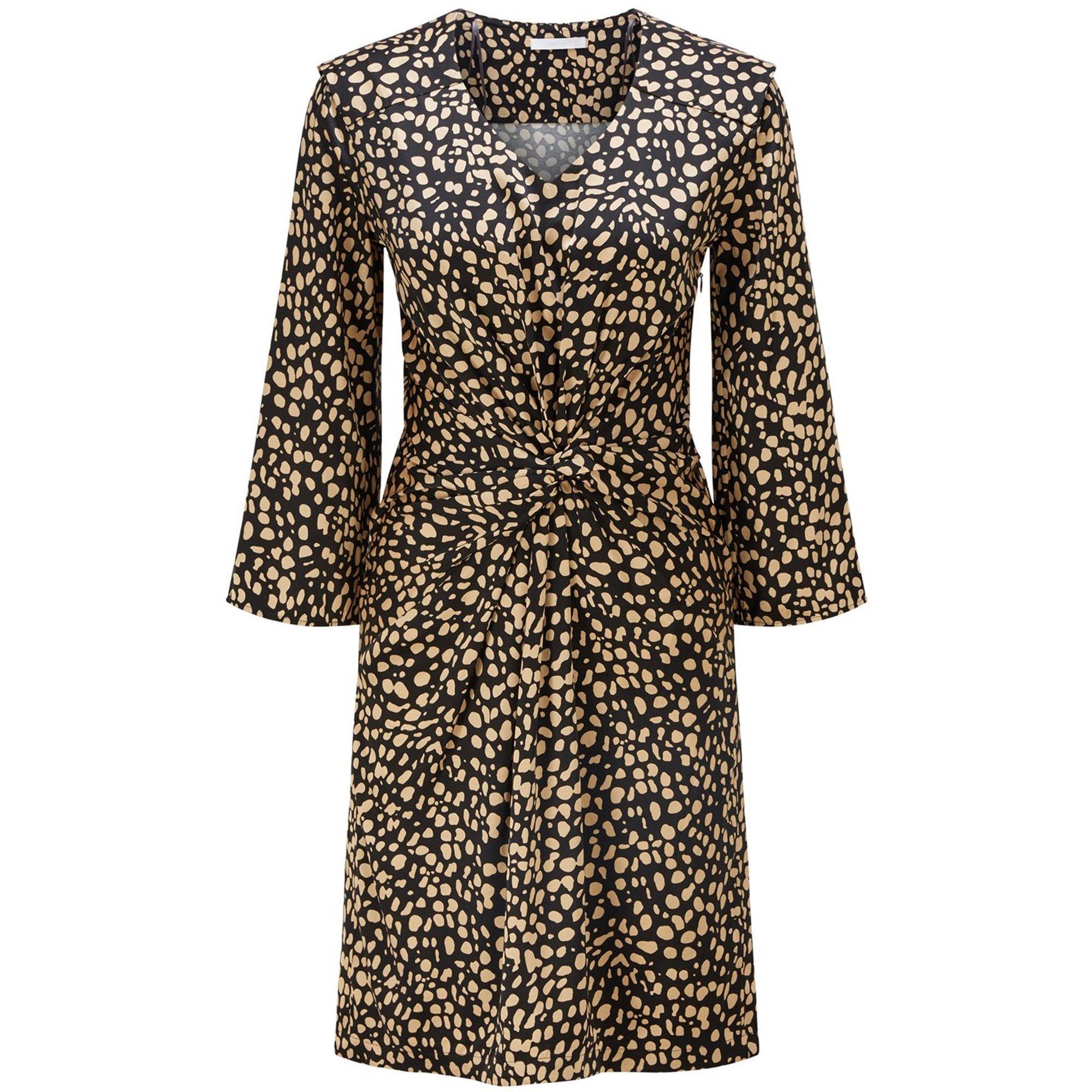 Boss Women's Denot Long-Sleeve All Over Print Dress - Open Misc - 8 (S)