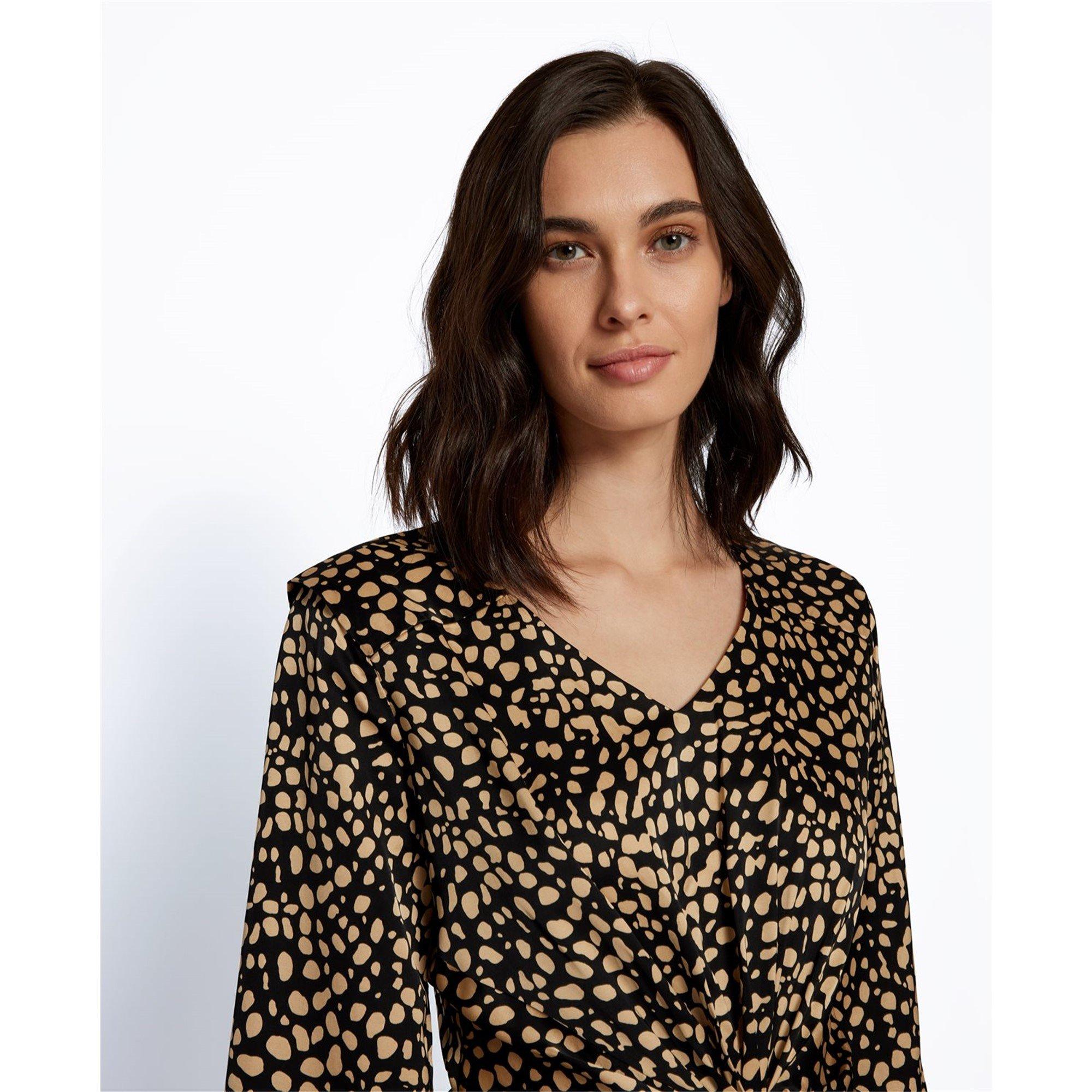 Open Misc - Boss - Women's Denot Long-sleeve All Over Print Dress - 3