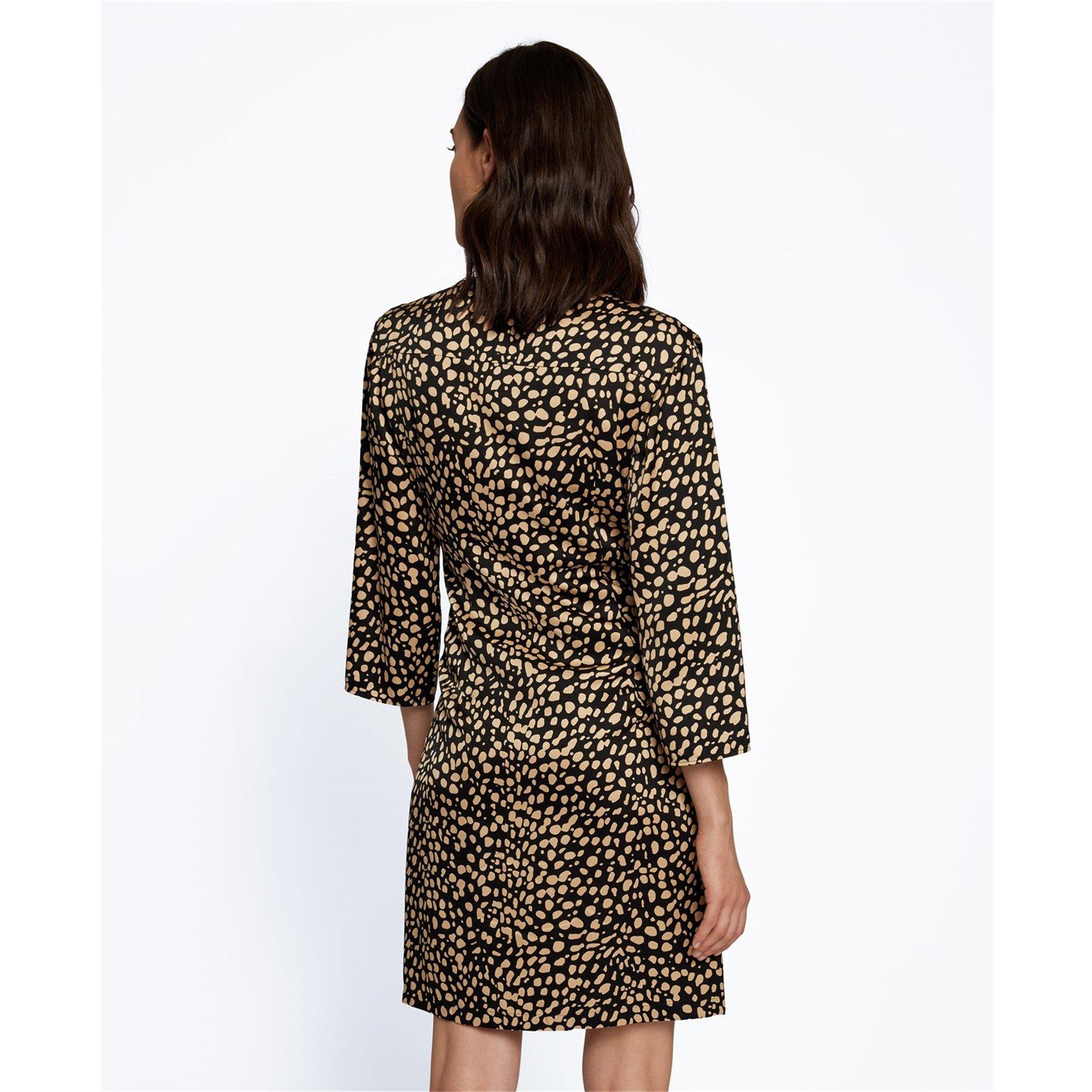 Open Misc - Boss - Women's Denot Long-sleeve All Over Print Dress - 6