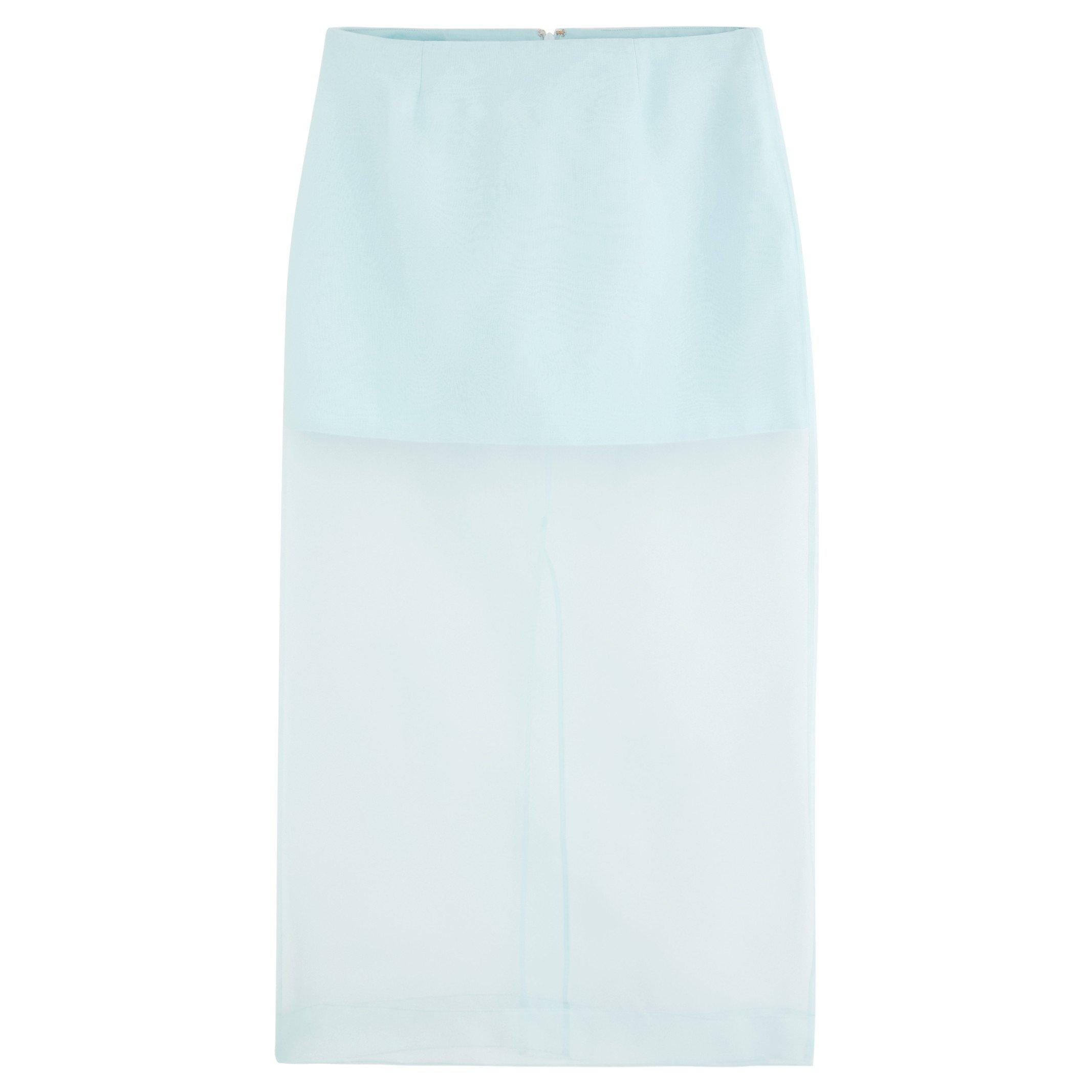 MINT - Zimmermann - CRUSH LAYERED PENCIL SKIRT