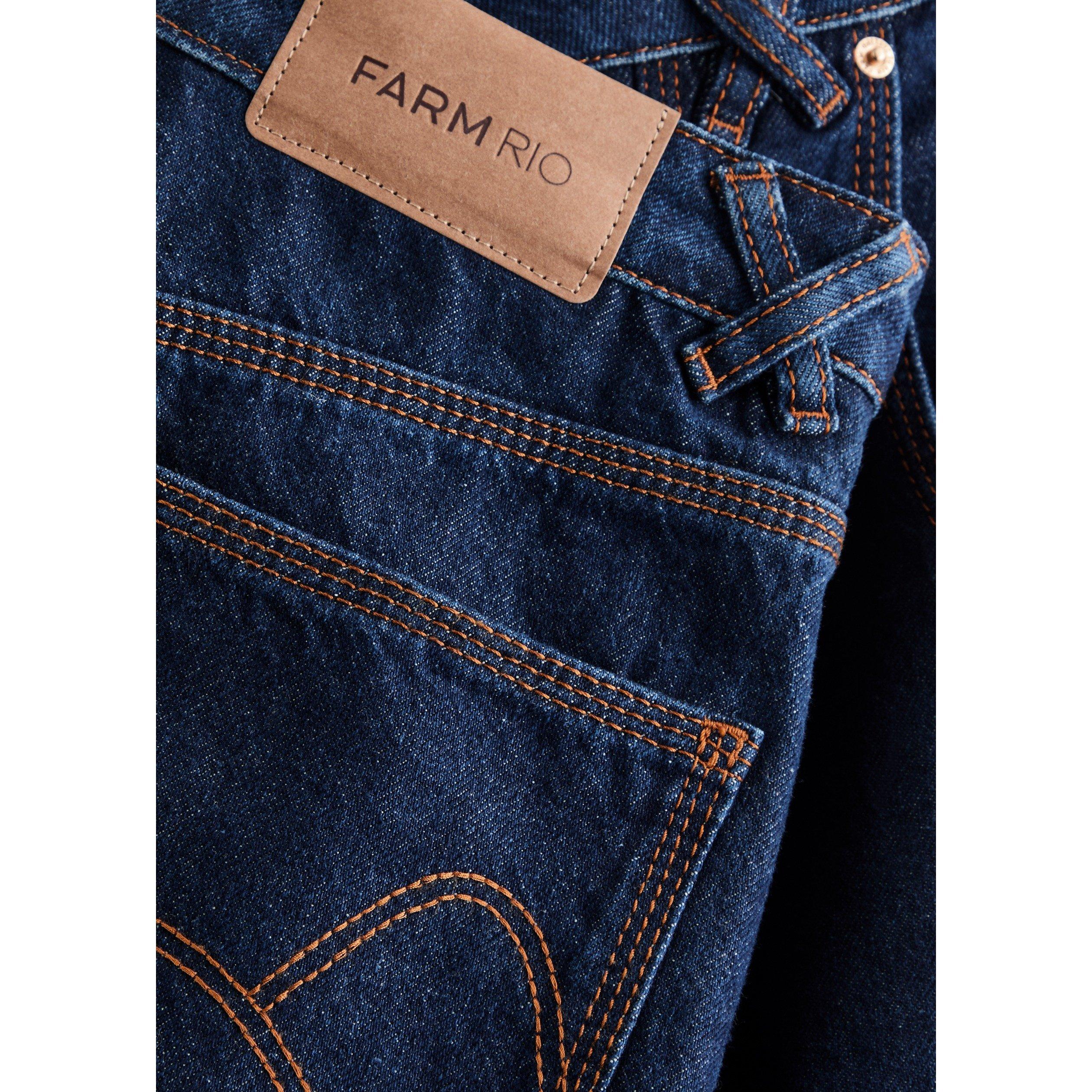 DENIM - FARM Rio - TR DARK DENIM HIGH WAIST SNIPS - 4