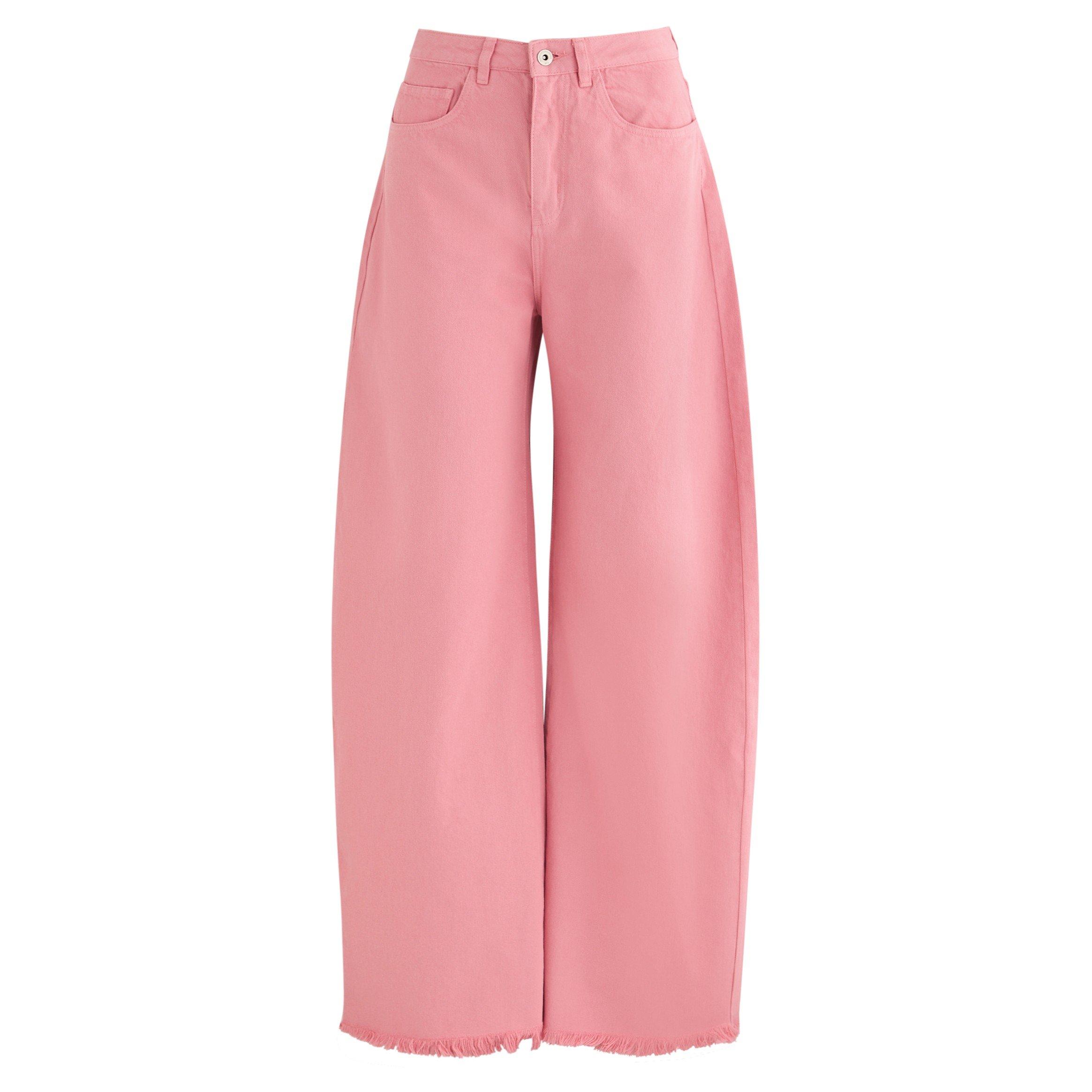 PINK - Marques Almeida - T PINK DRILL BOYFRIEND TROUSER