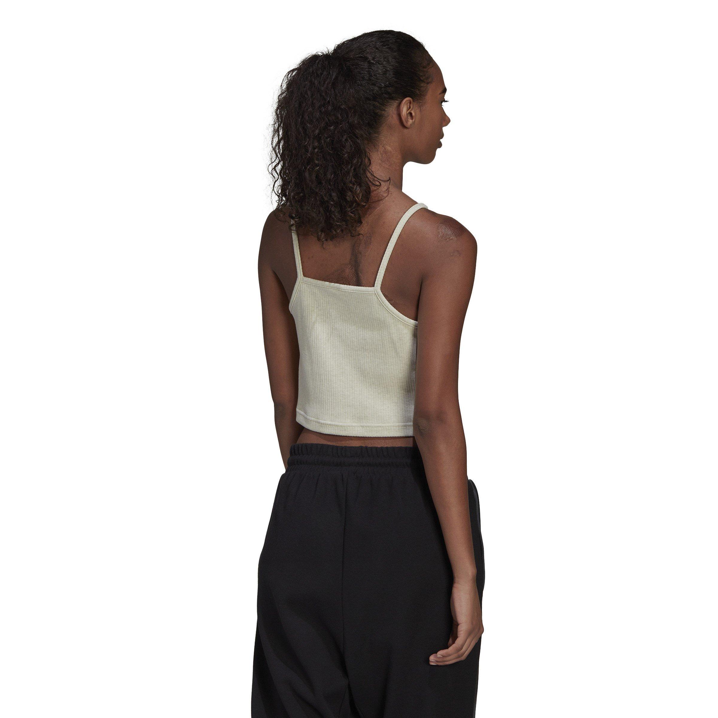 Botanisches Grün - adidas - Studio Lounge Rib Tank Top Womens - 4