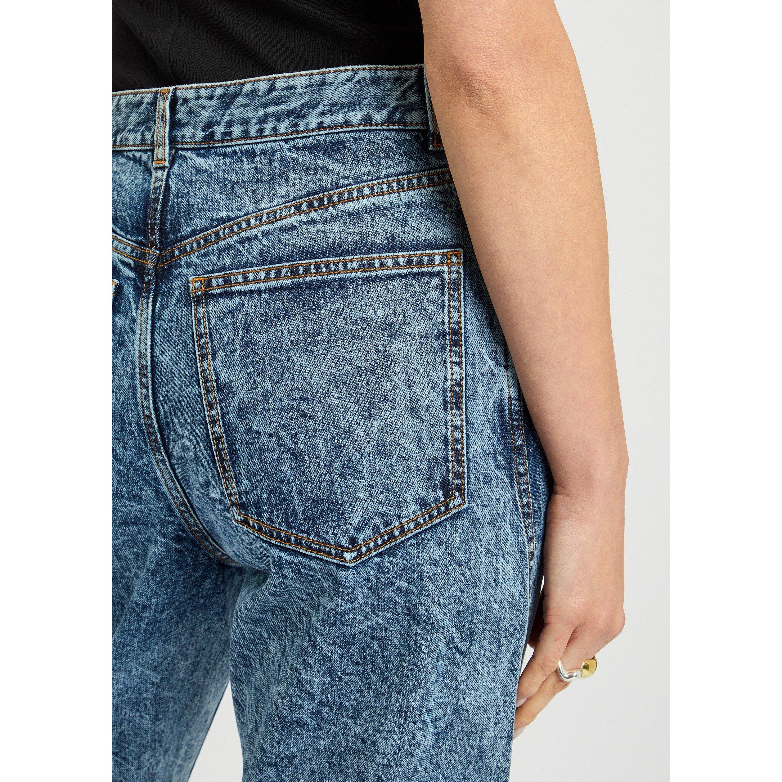 DENIM - Alaia - Women's Twisted Cotton Straight Leg Jeans - 4