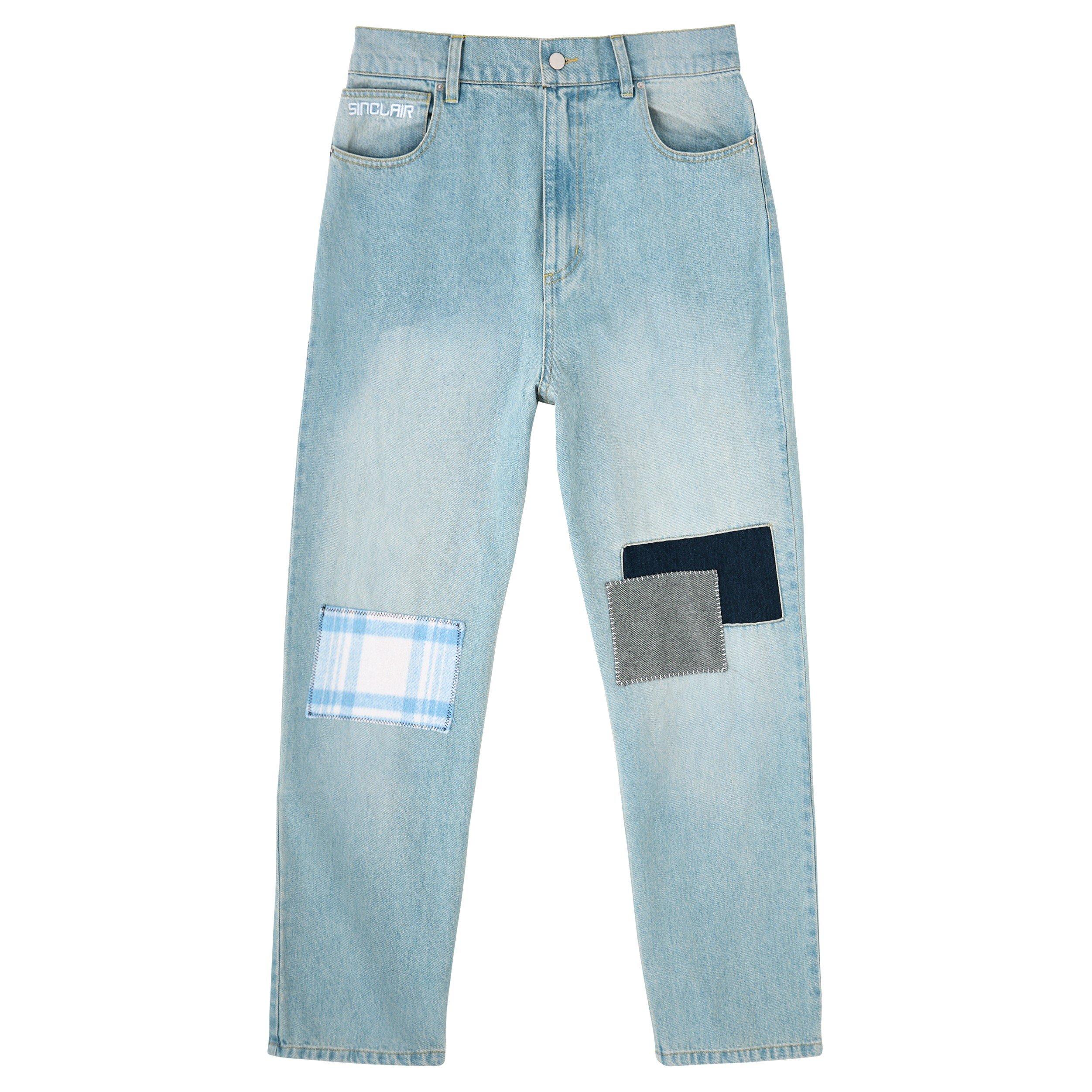 BLUE - Sinclair - COUNTRY PATCHED DENIM JEAN