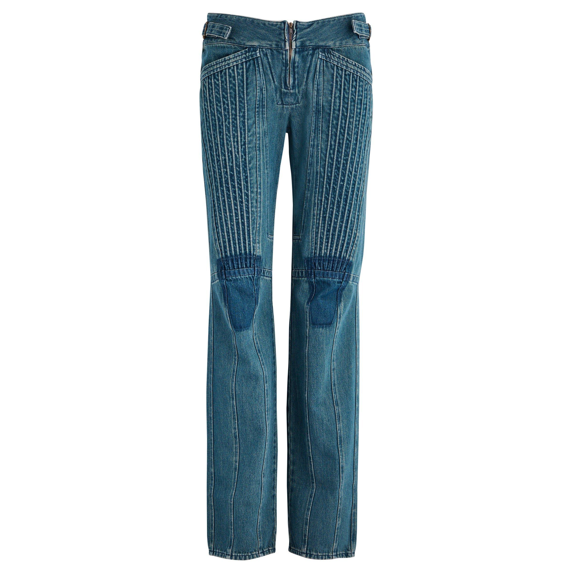 NAVY - KNWLS - Women's Cotton Low-Rise Straight-Leg Jeans