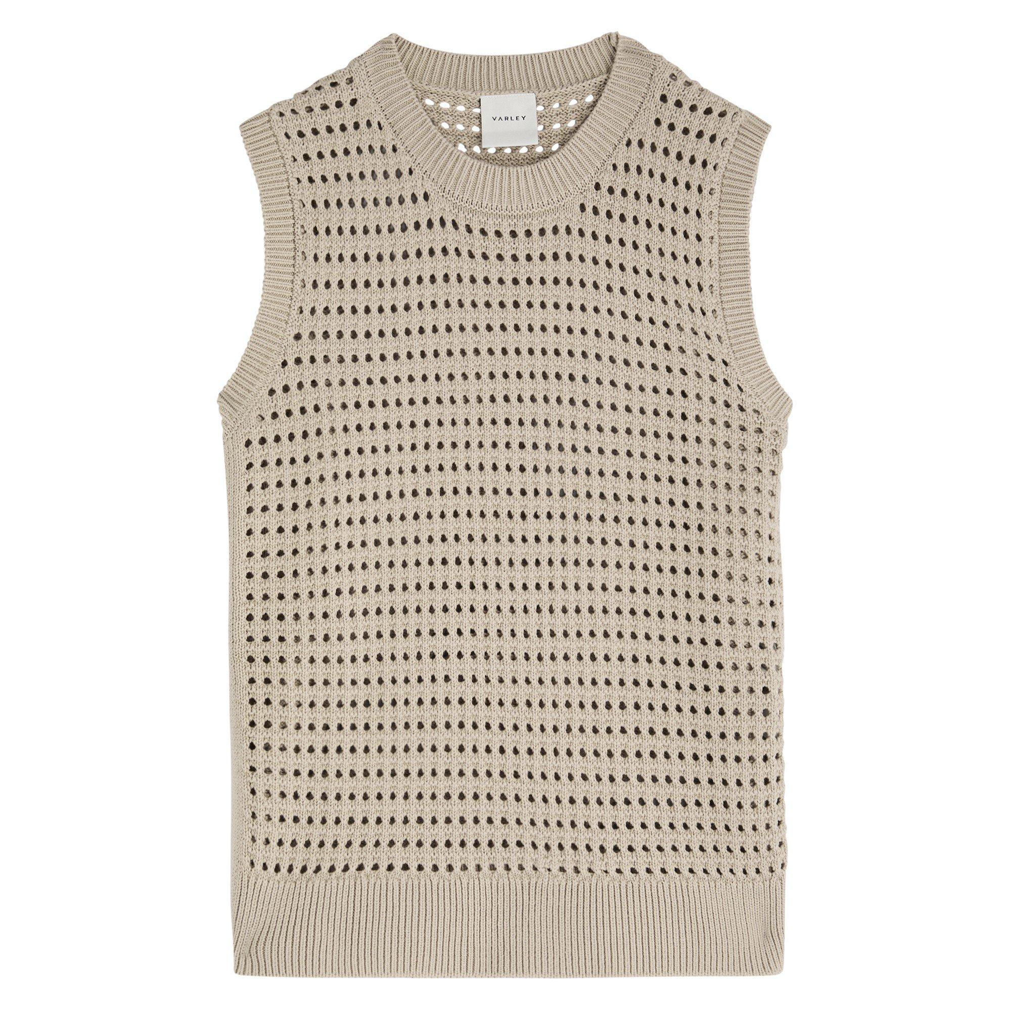BEIGE - Varley - K DARIN LONGLINE KNIT TANK