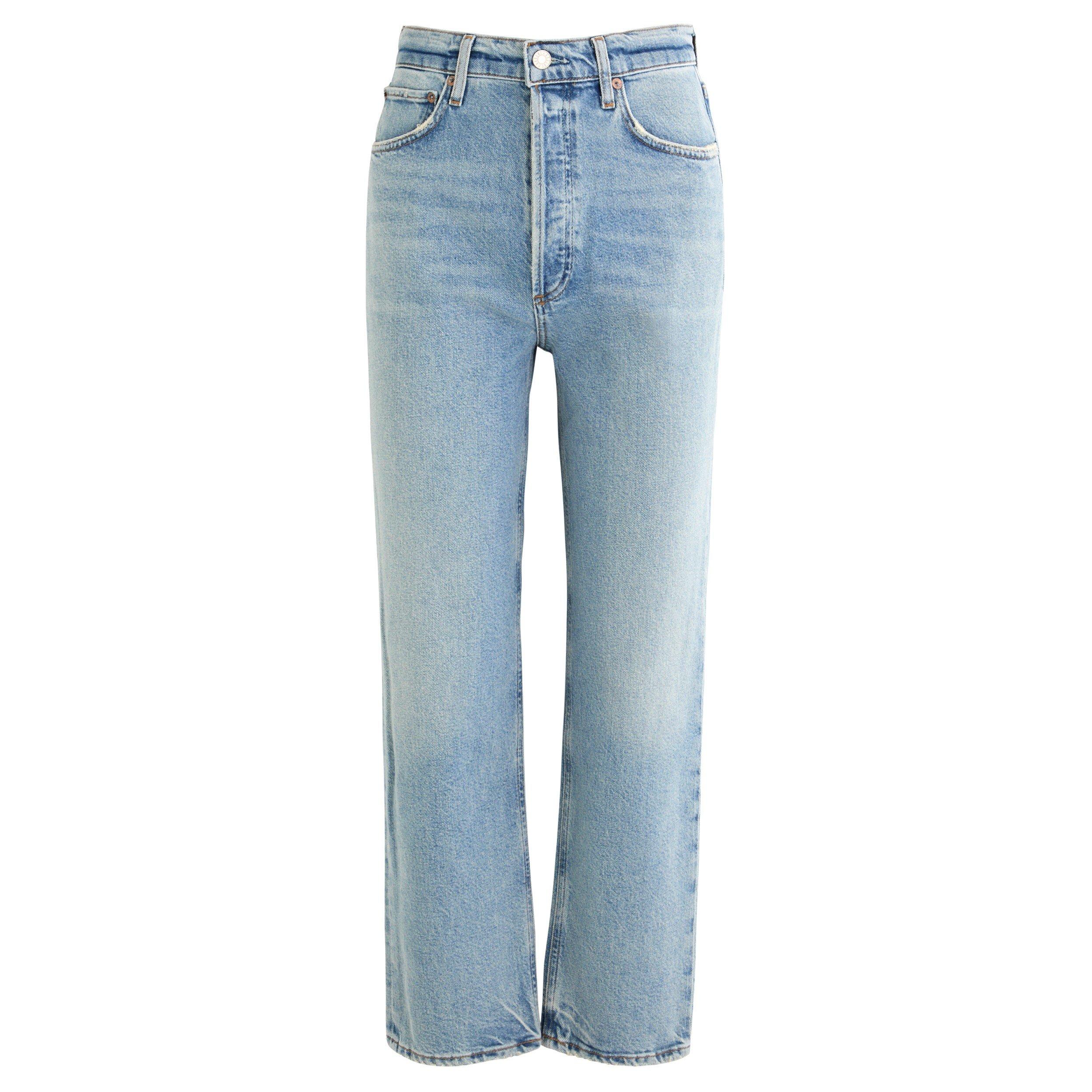 BLUE - Agolde - JE 90S PINCH WAIST CROP IN RI