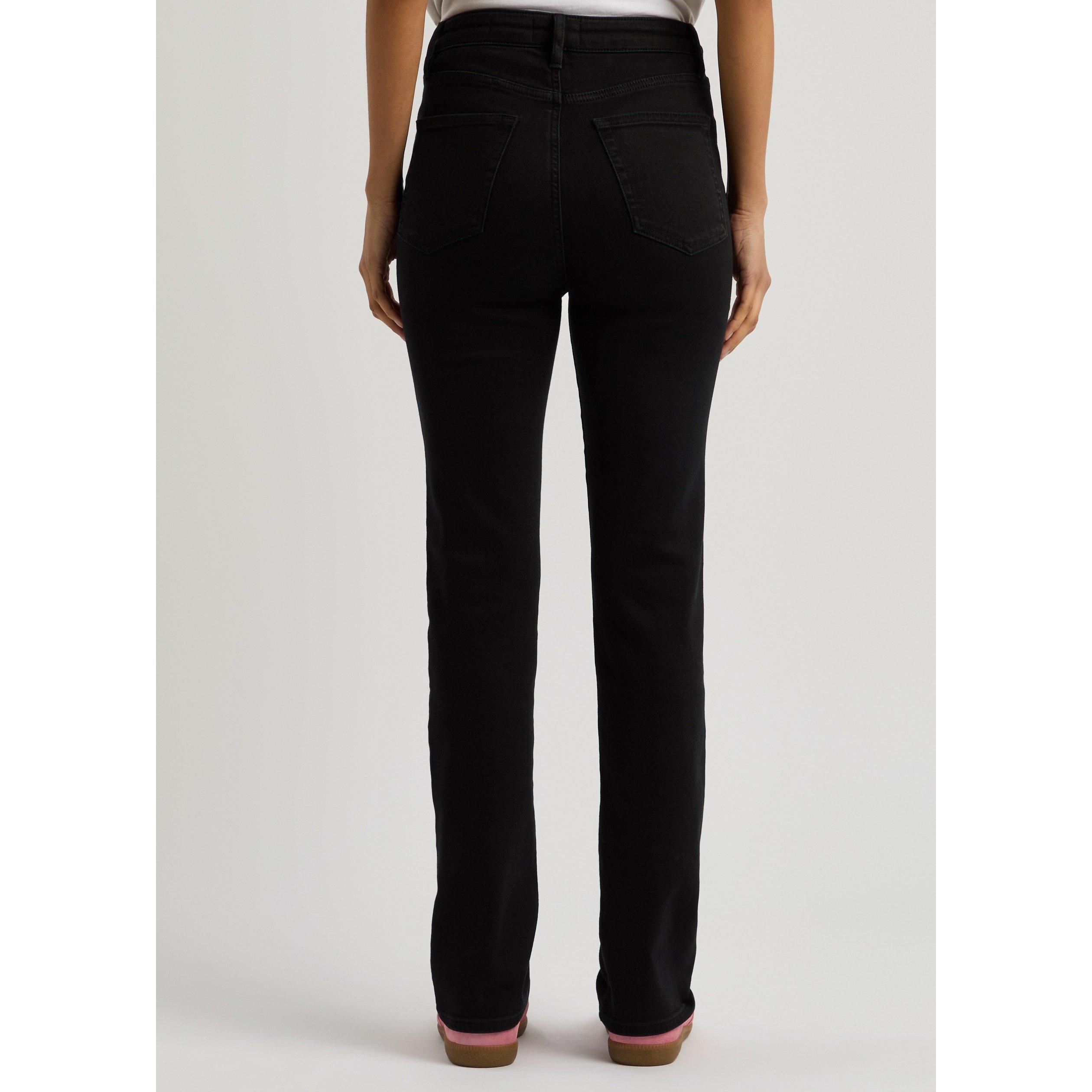 BLACK - Frame Denim - Women's The Pencil High-Rise Cotton Slim Jeans - 3