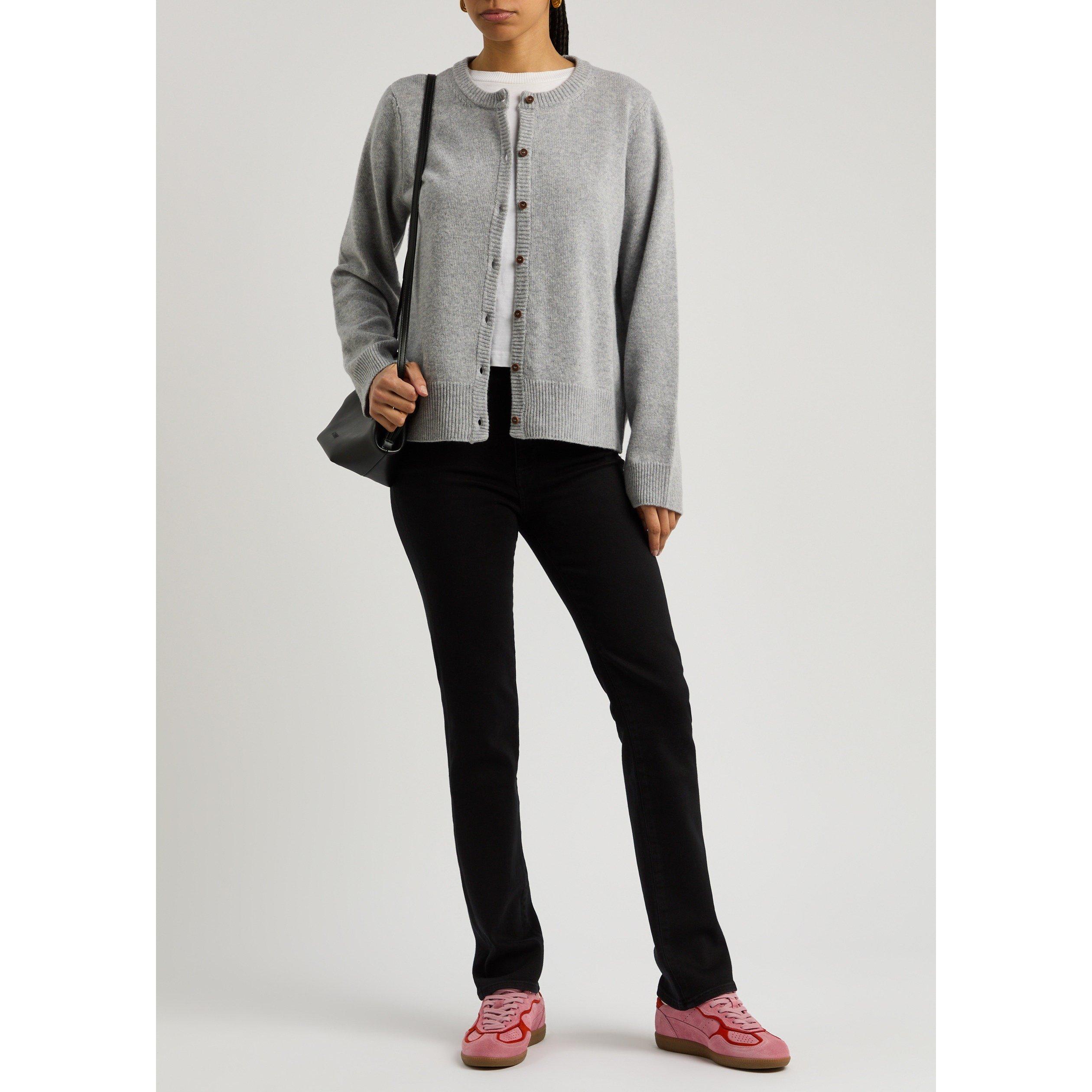 BLACK - Frame Denim - Women's The Pencil High-Rise Cotton Slim Jeans - 5