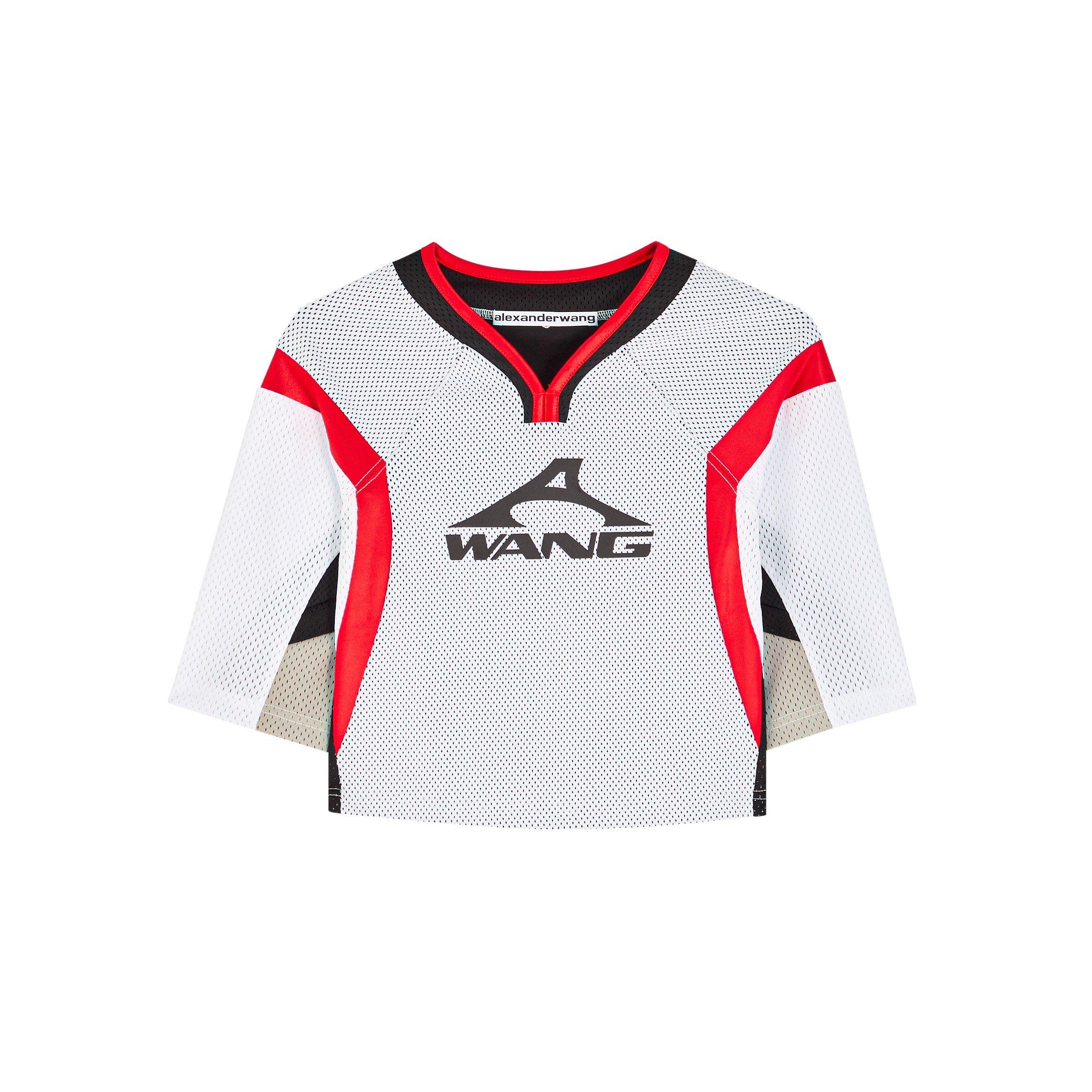 MULTICOLOURED - Alexander Wang - GRAPHIC SHRUNKEN COMBO JERSEY