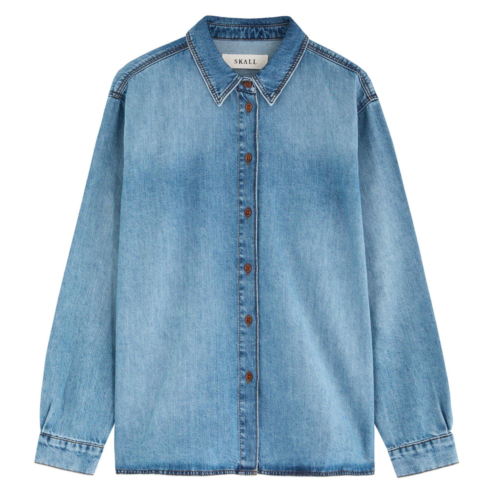 DARK BLUE - Skall Studio - SB LS MILLINGTON DENIM SHIRT