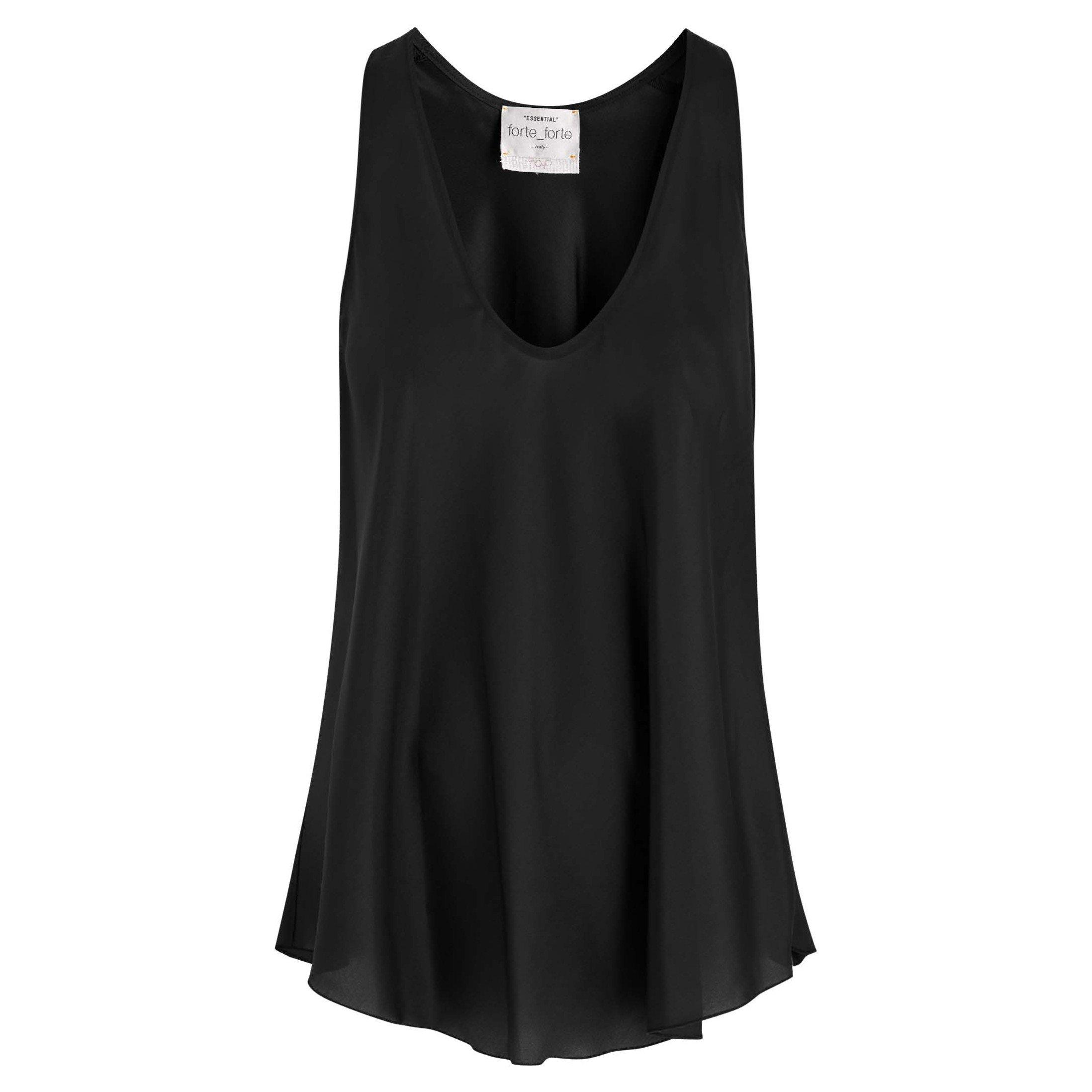 BLACK - Forte Forte - T SL HABOTAI ESSENTIAL TOP