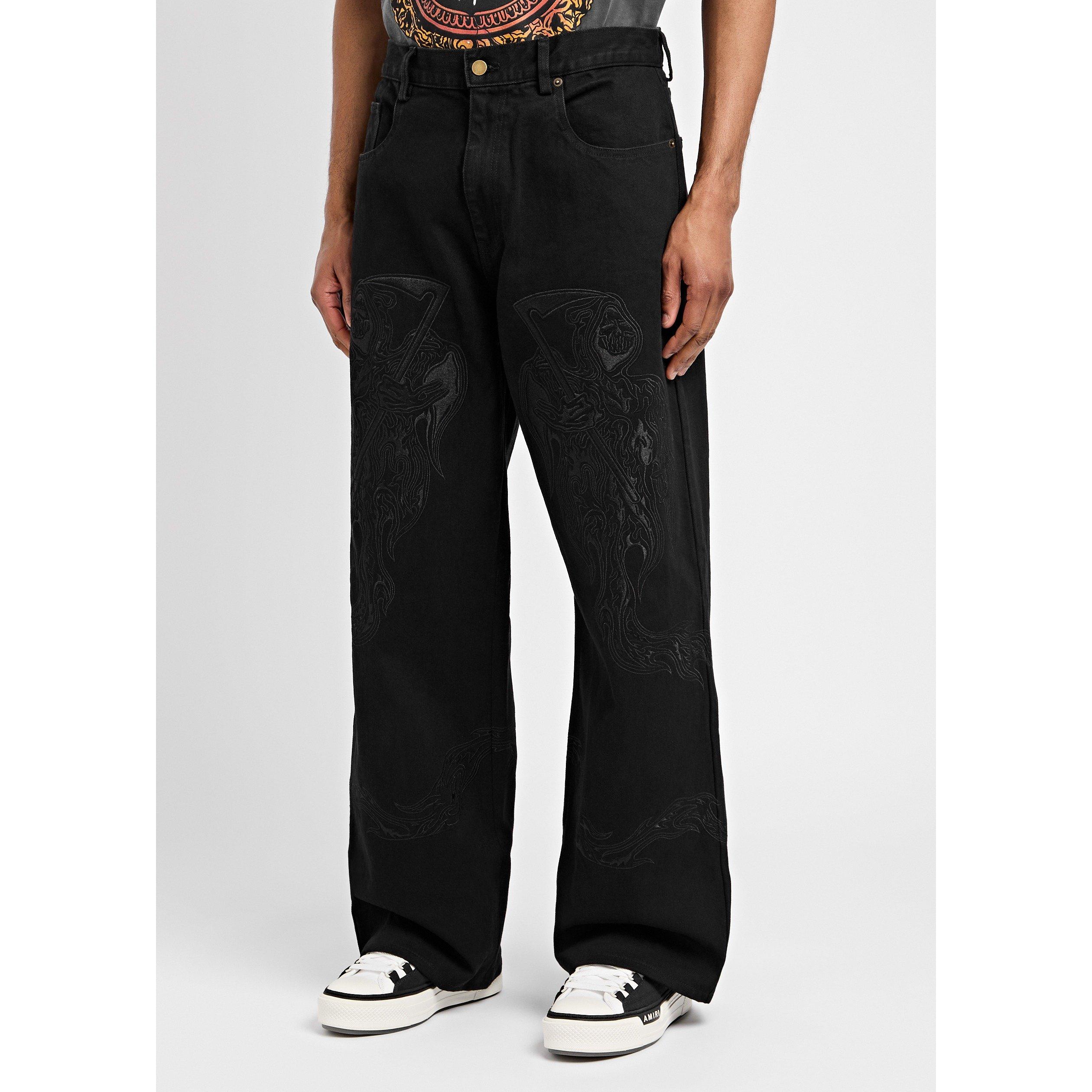 BLACK - Warren Lotas - 5 Pocket Jean with Wrap Around - 2