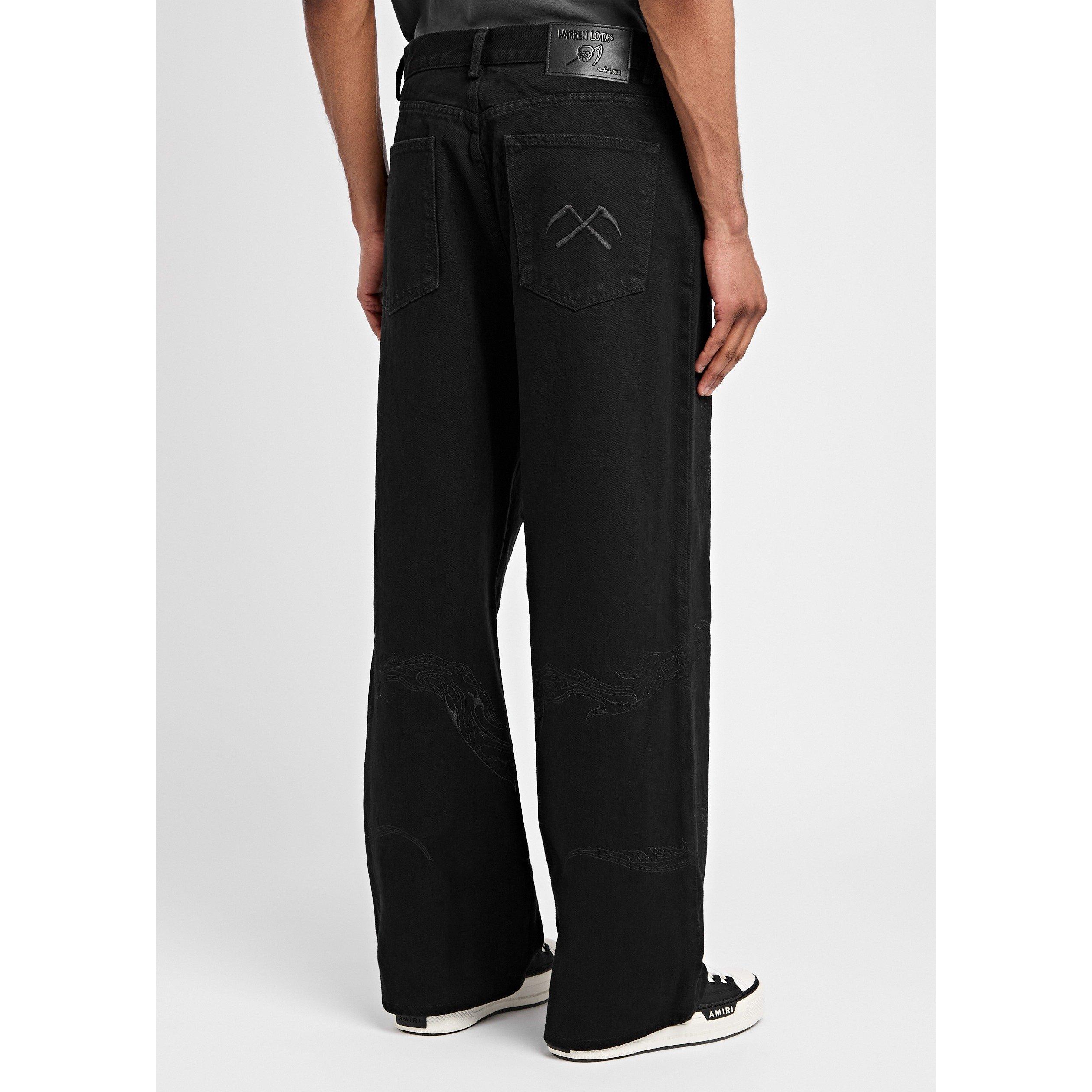 BLACK - Warren Lotas - 5 Pocket Jean with Wrap Around - 3
