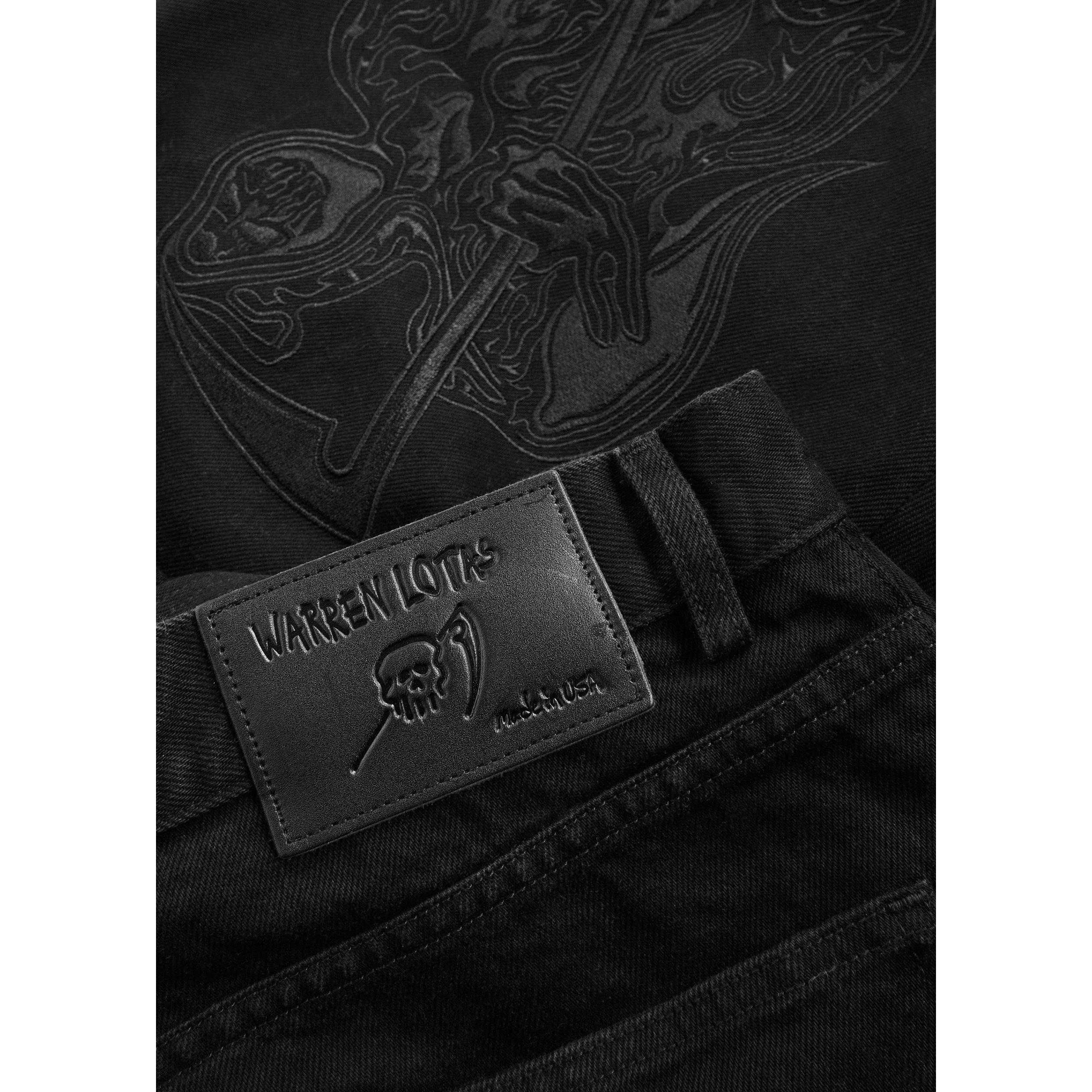 BLACK - Warren Lotas - 5 Pocket Jean with Wrap Around - 4