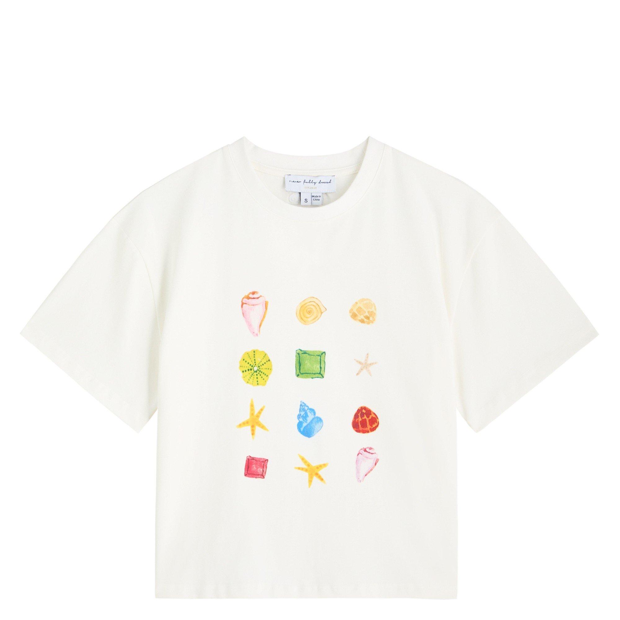 WHITE - Never Fully Dressed - TS White Shell Ioana T Shirt