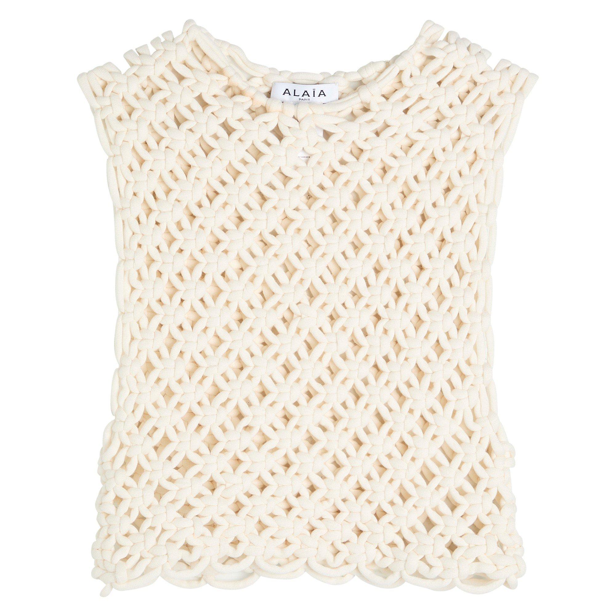 WHITE - Alaia - SQUARE TOP - 1