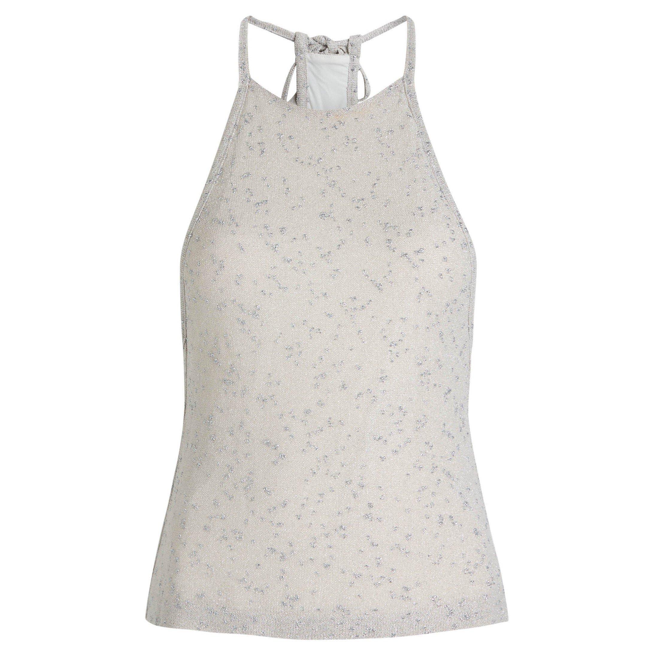 ECRU - Christopher Esber - IMBER METALLIC HALTER TOP