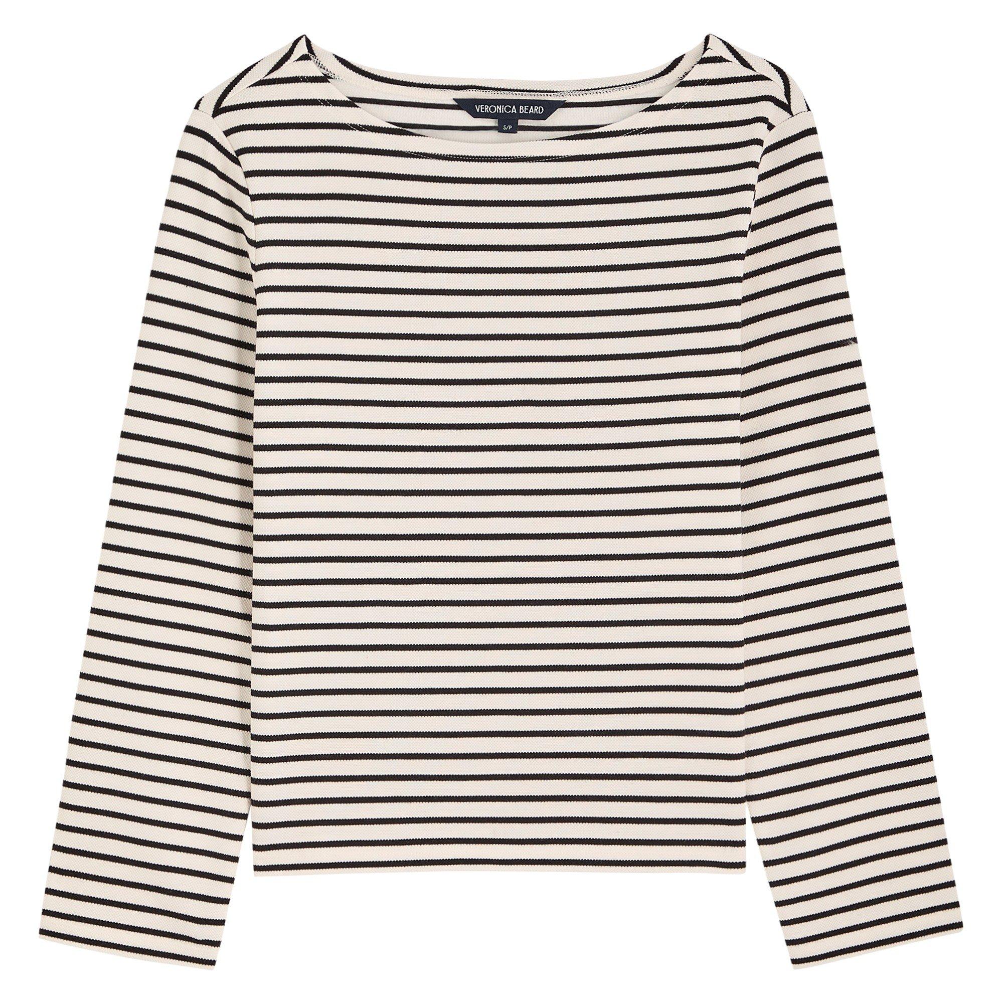 WHITE AND BLACK - Veronica Beard - T LS HOVEY TOP