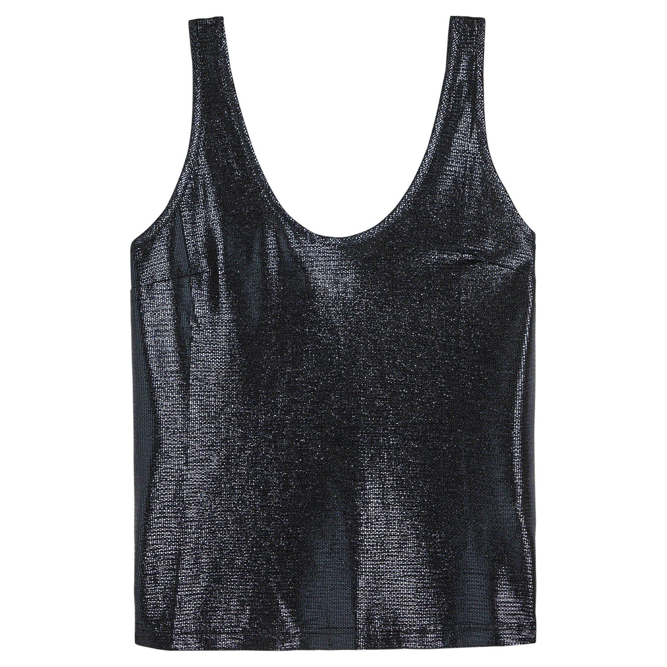 NAVY - Luxe de Valentina - T SL LIDO SCOOP NECK TANK