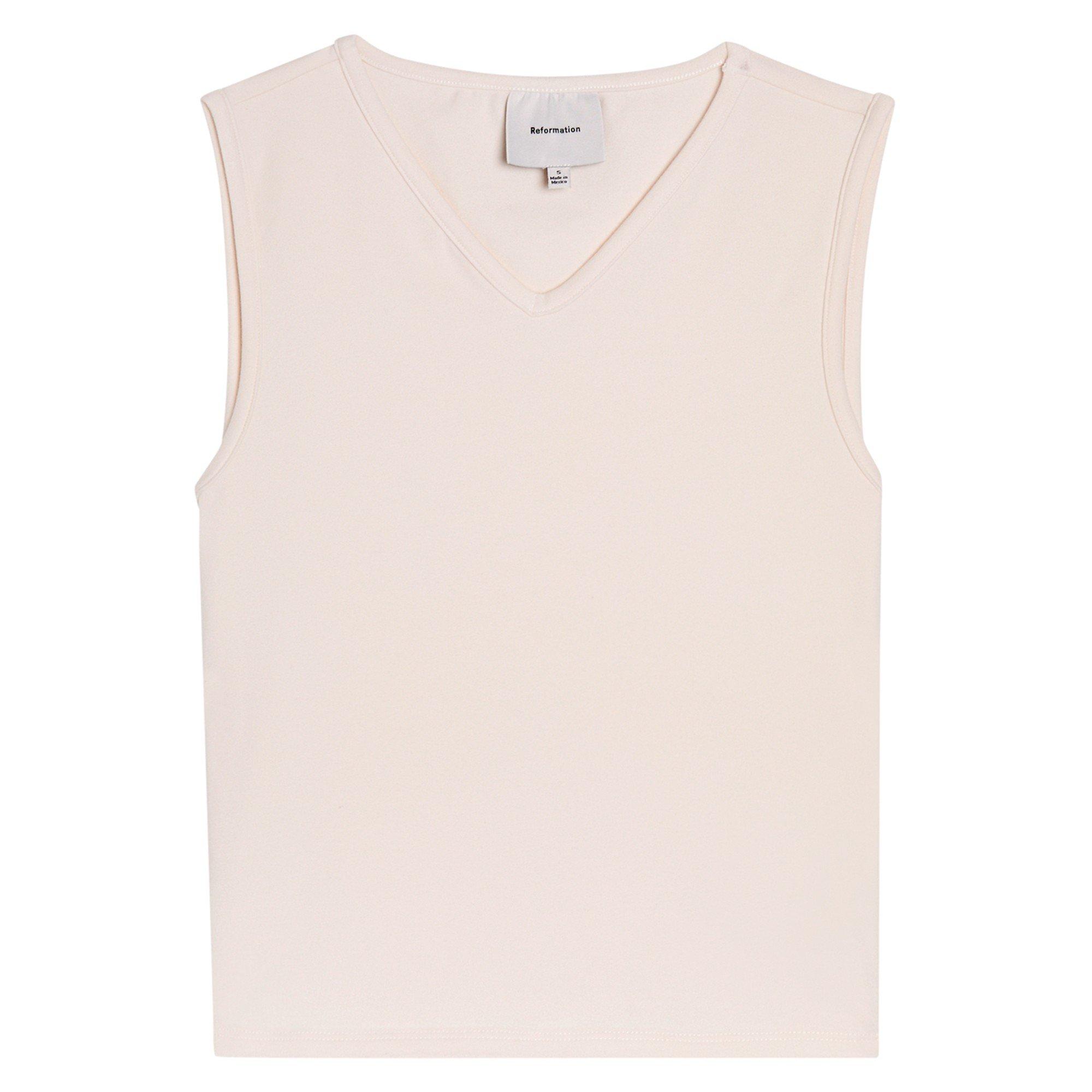 CREAM - Reformation - T Wren Knit Top