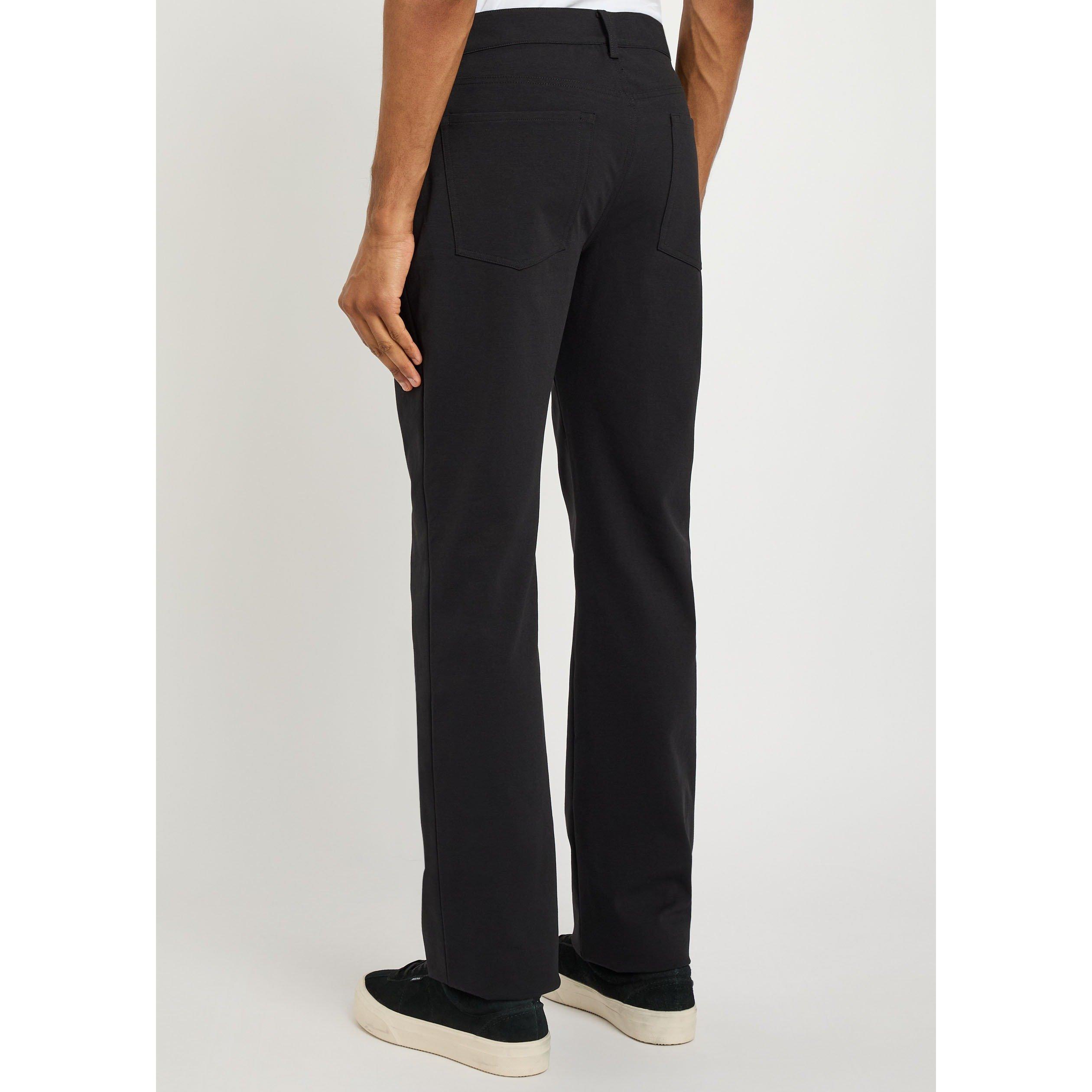 BLACK - 7 For All Mankind - Men's Double Knit Straight Jeans - 3