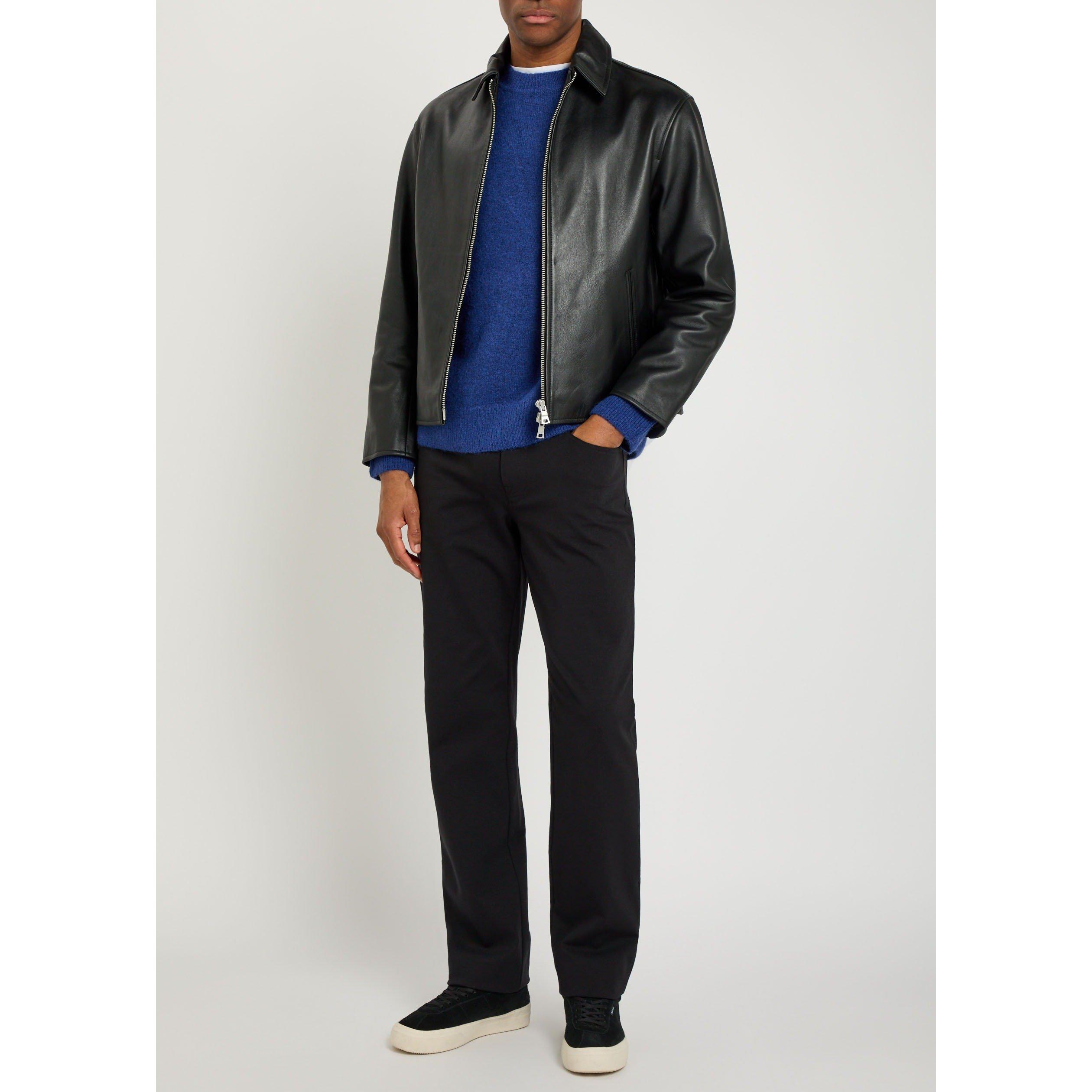 BLACK - 7 For All Mankind - Men's Double Knit Straight Jeans - 5