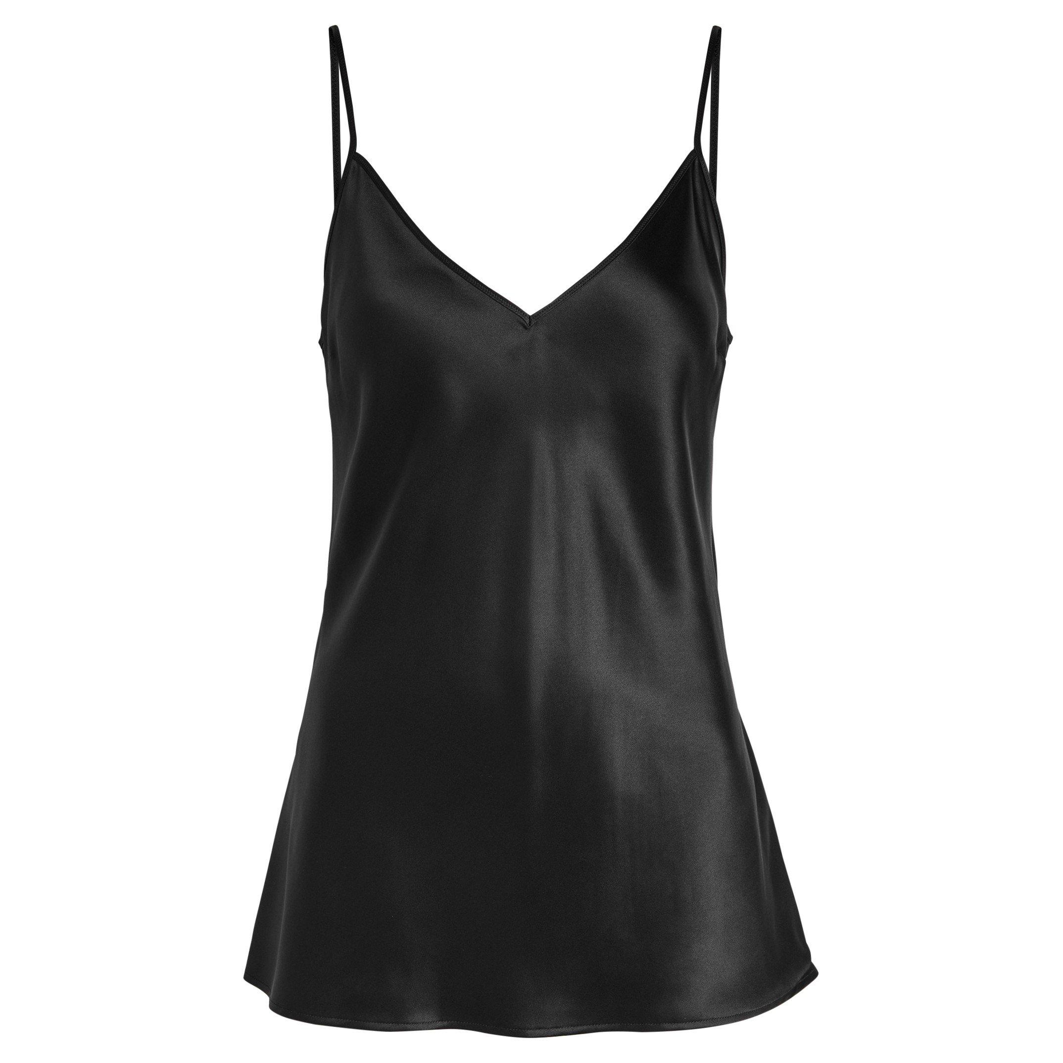 BLACK - Joseph - T CLEA BLOUSE TOP SILK SATIN