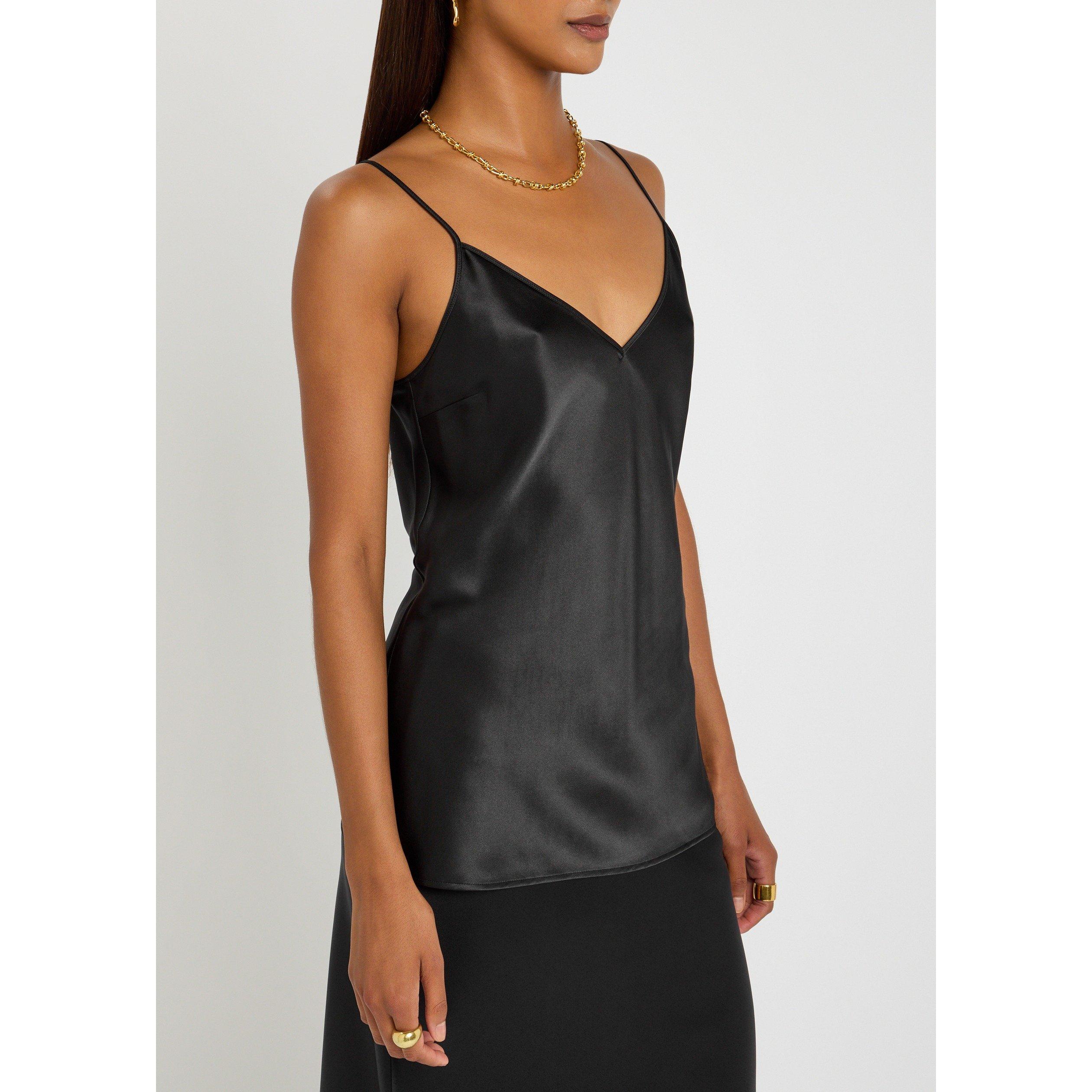 BLACK - Joseph - T CLEA BLOUSE TOP SILK SATIN - 2