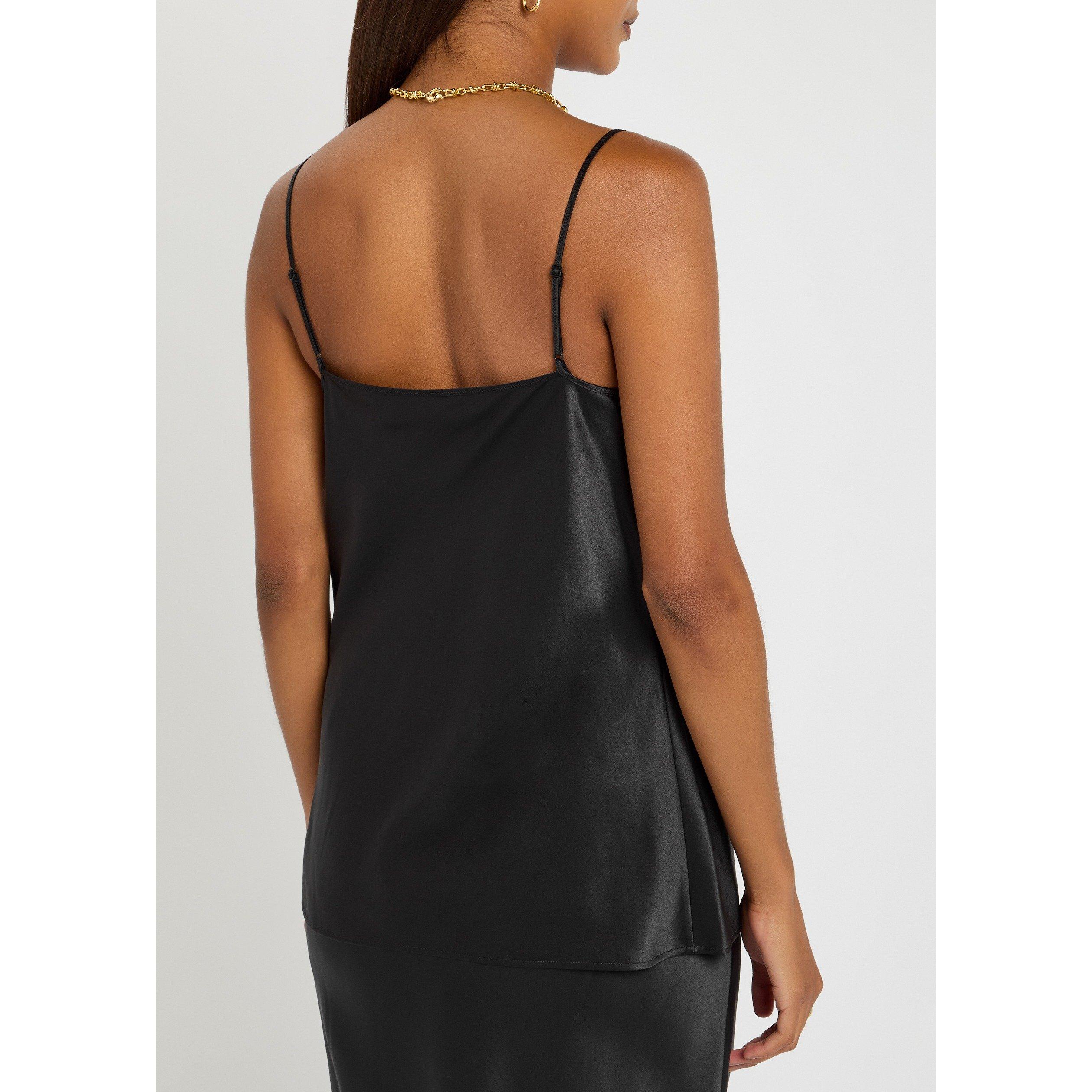 BLACK - Joseph - T CLEA BLOUSE TOP SILK SATIN - 3