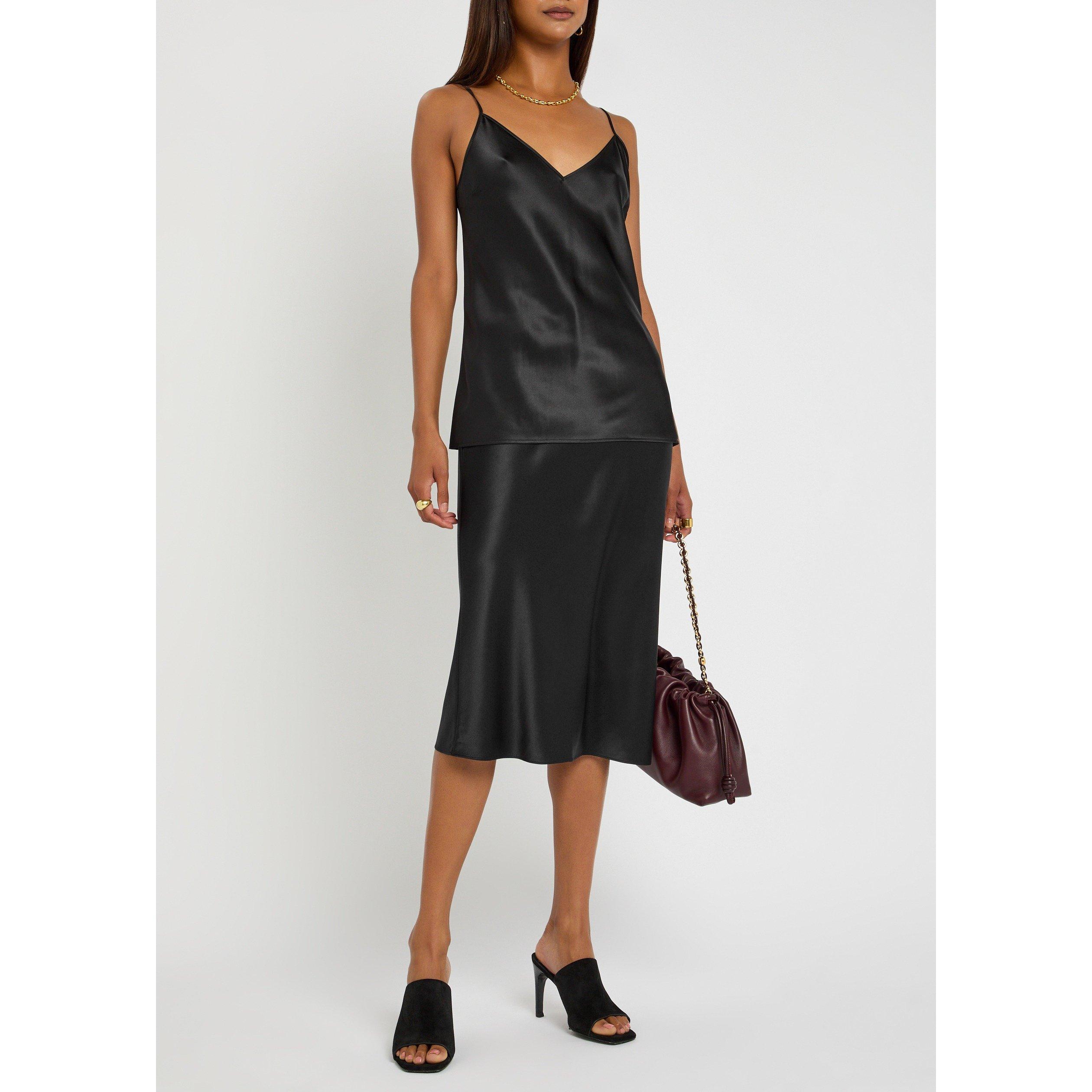 BLACK - Joseph - T CLEA BLOUSE TOP SILK SATIN - 5