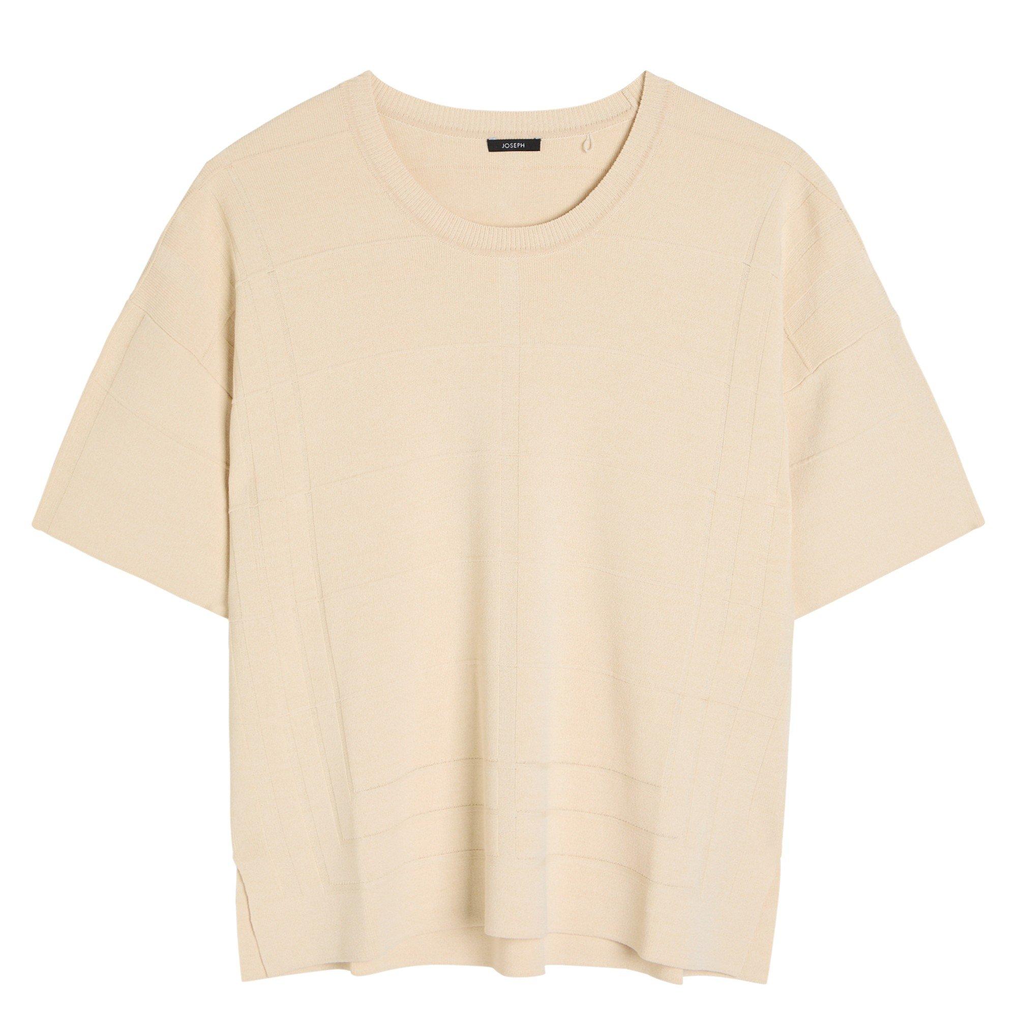 CREAM - Joseph - T CROP TEE VISCOSE ANIMATION