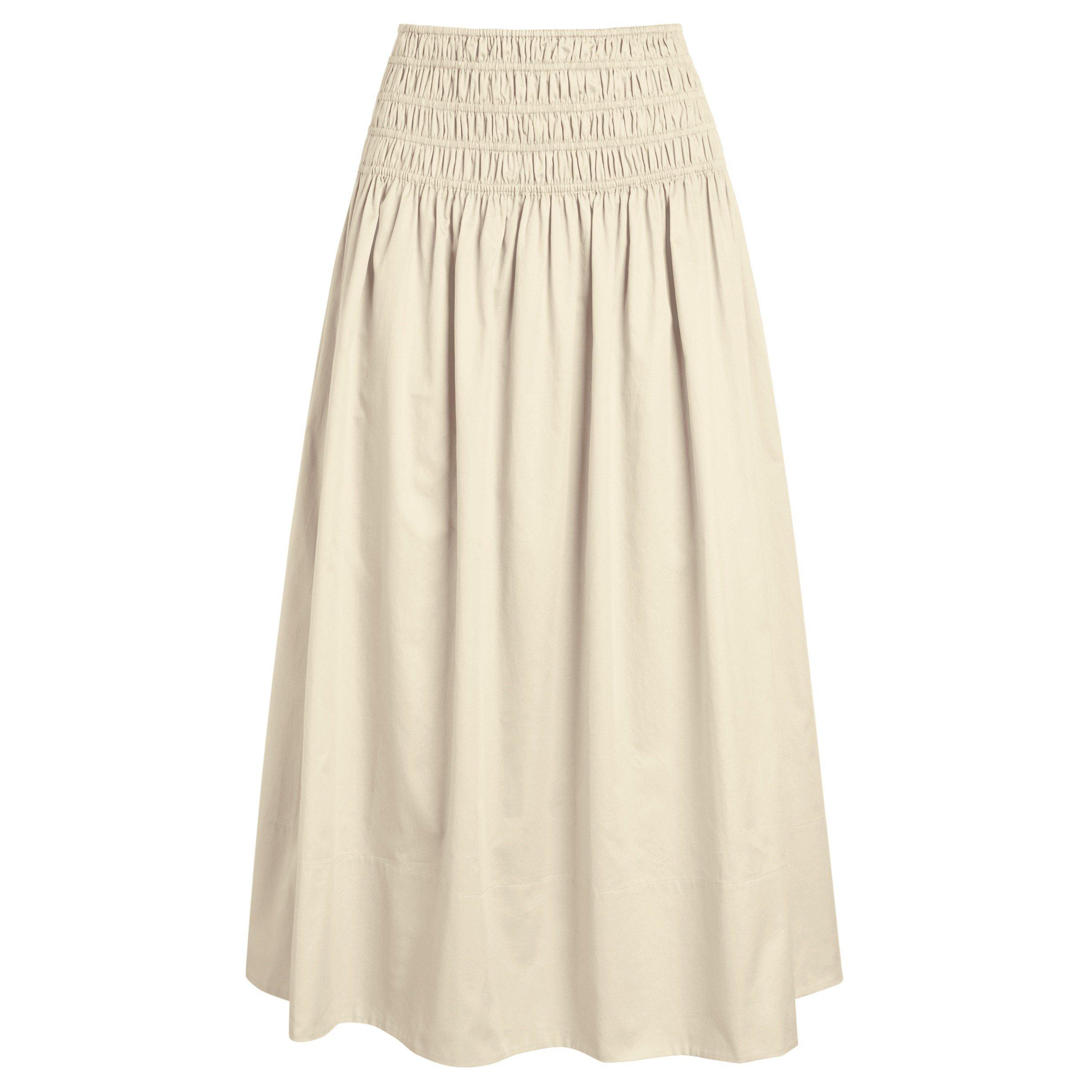 CREAM - Joseph - LS LEONIE SKIRT COTTON SATEEN
