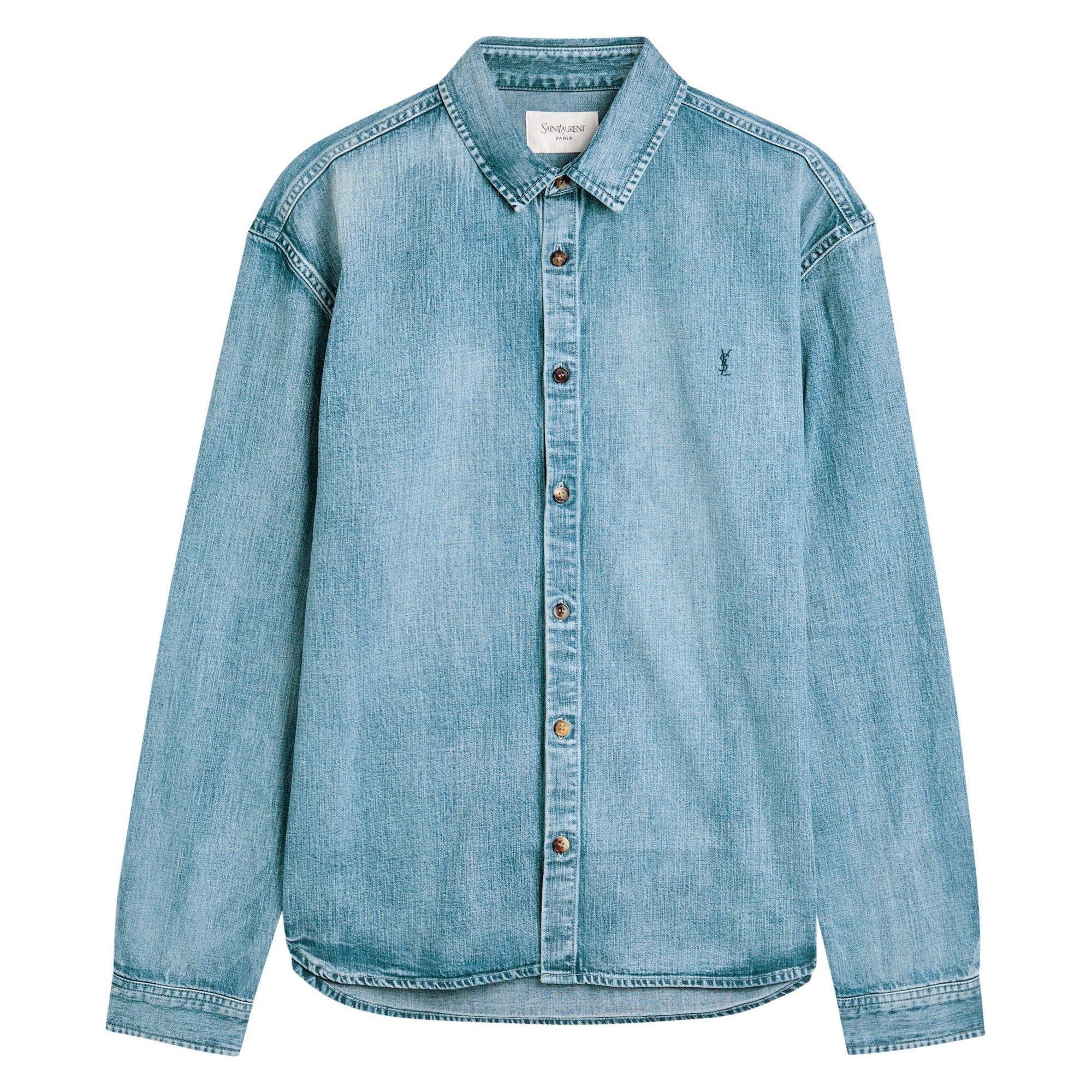 BLUE - Saint Laurent - SL CASUAL SHIRT CASSAND