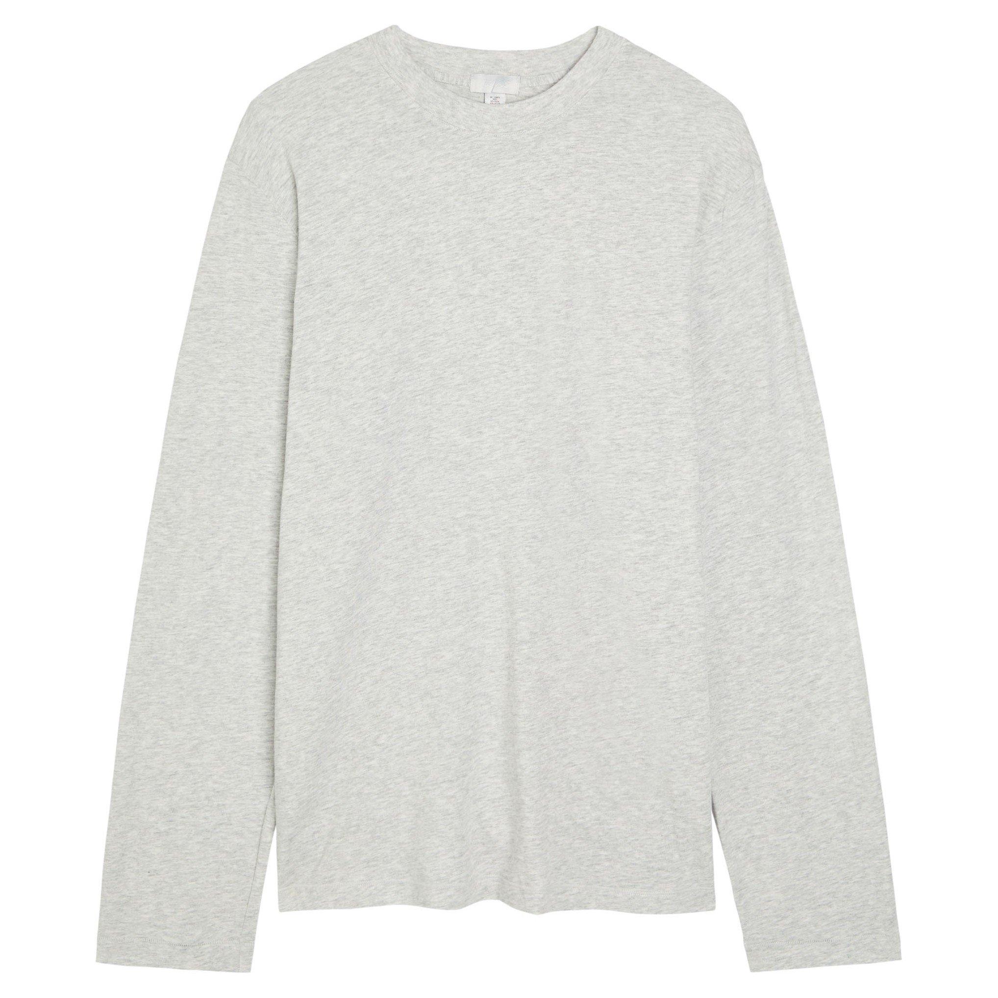 LIGHT GREY - SKIMS - T BOYFRIEND LONG SLV T-SHIRT