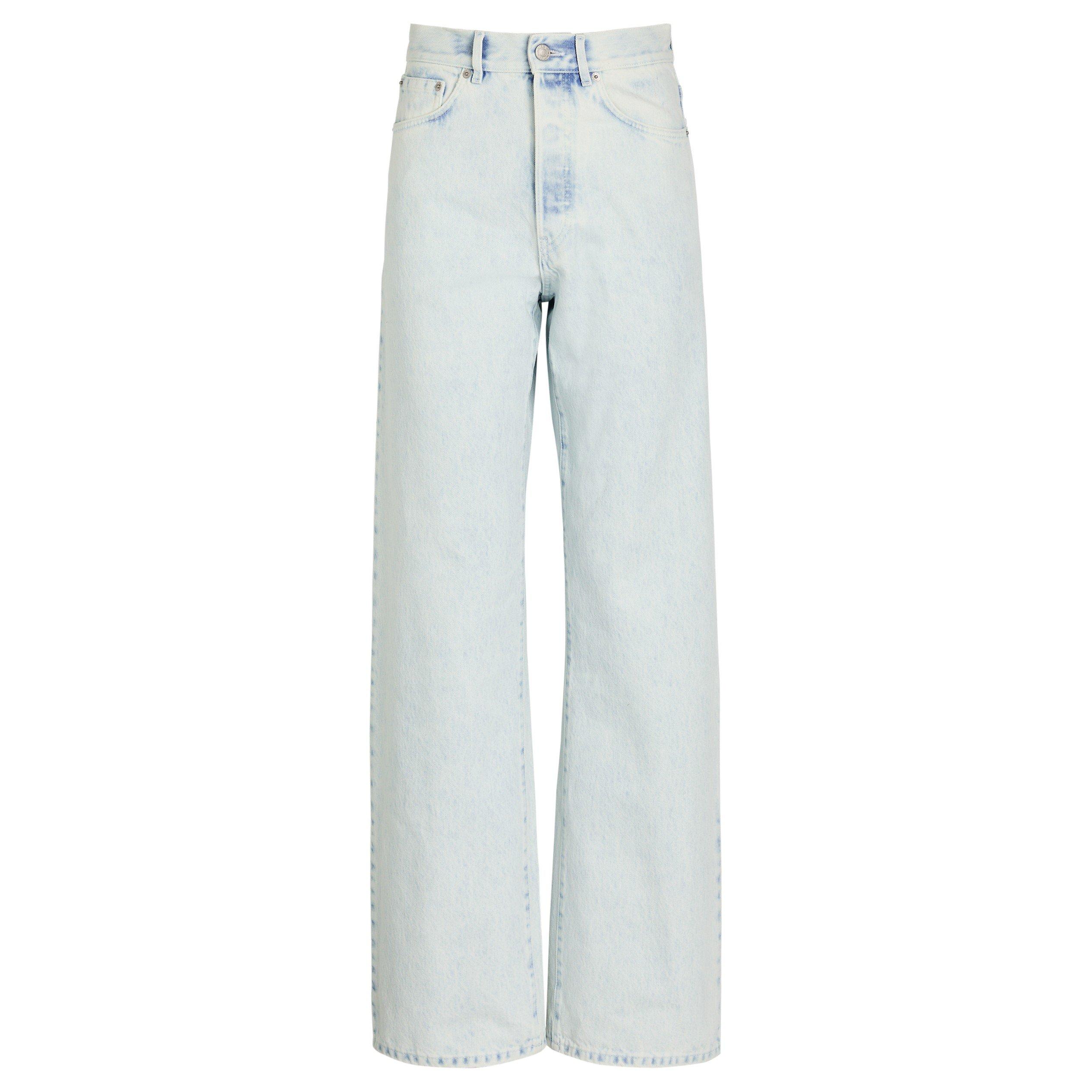 LIGHT BLUE - Dries Van Noten - Women's Peyton Cotton Straight Jeans - 1