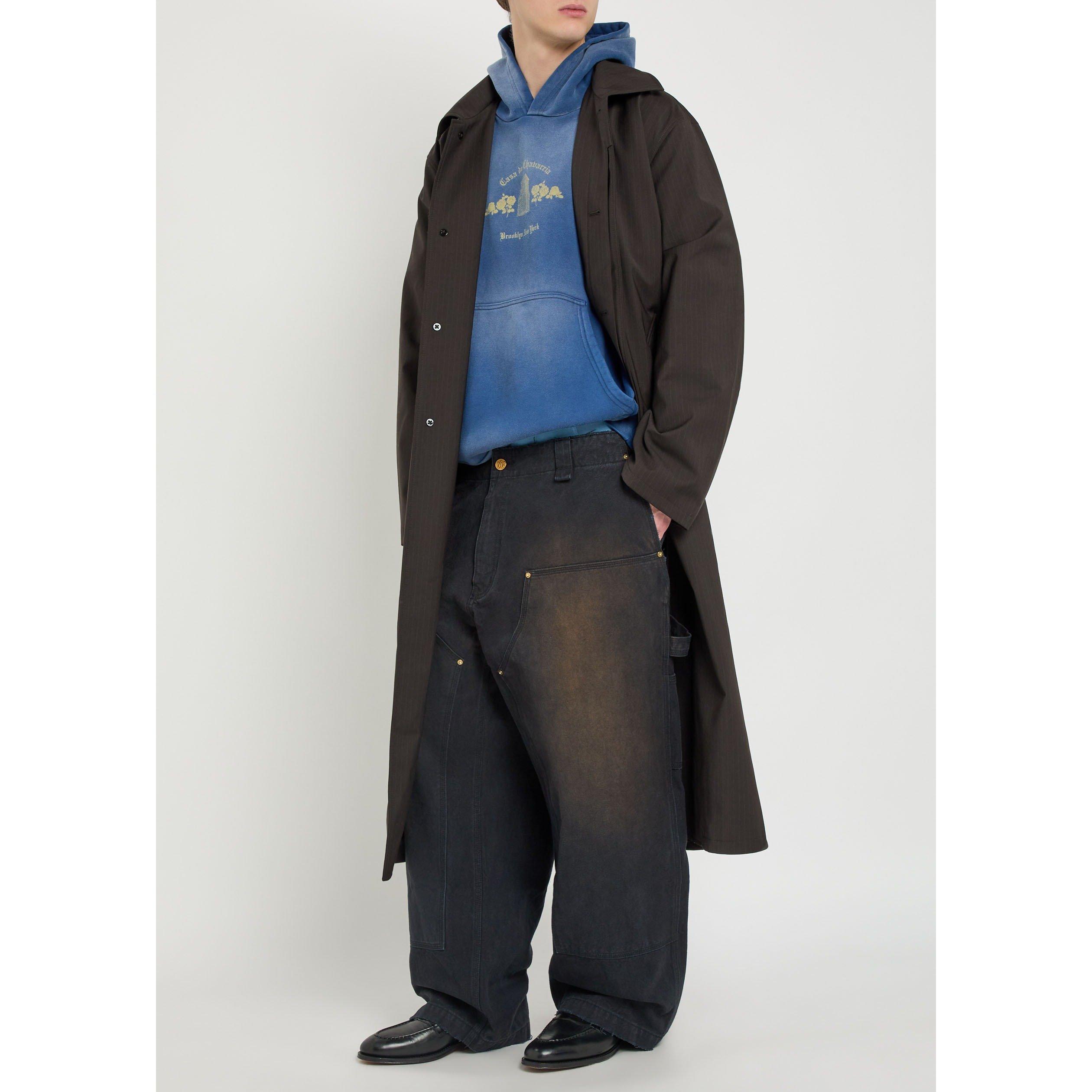 BLACK - Willy Chavarria - Men's Toluca Cotton Distressed Straight Jeans - 5